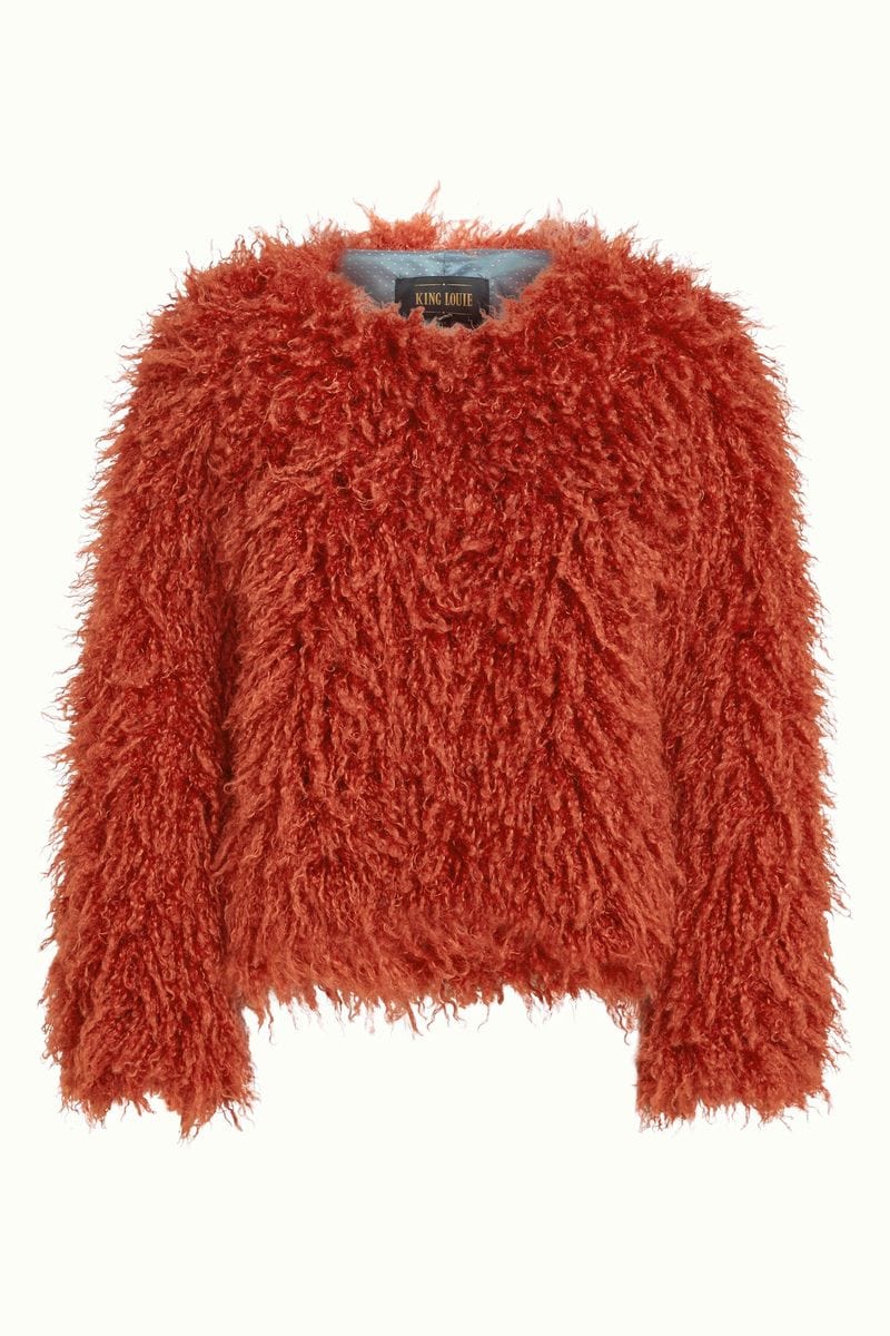 King Louie Coats Paloma Coat Empire in Rio Red