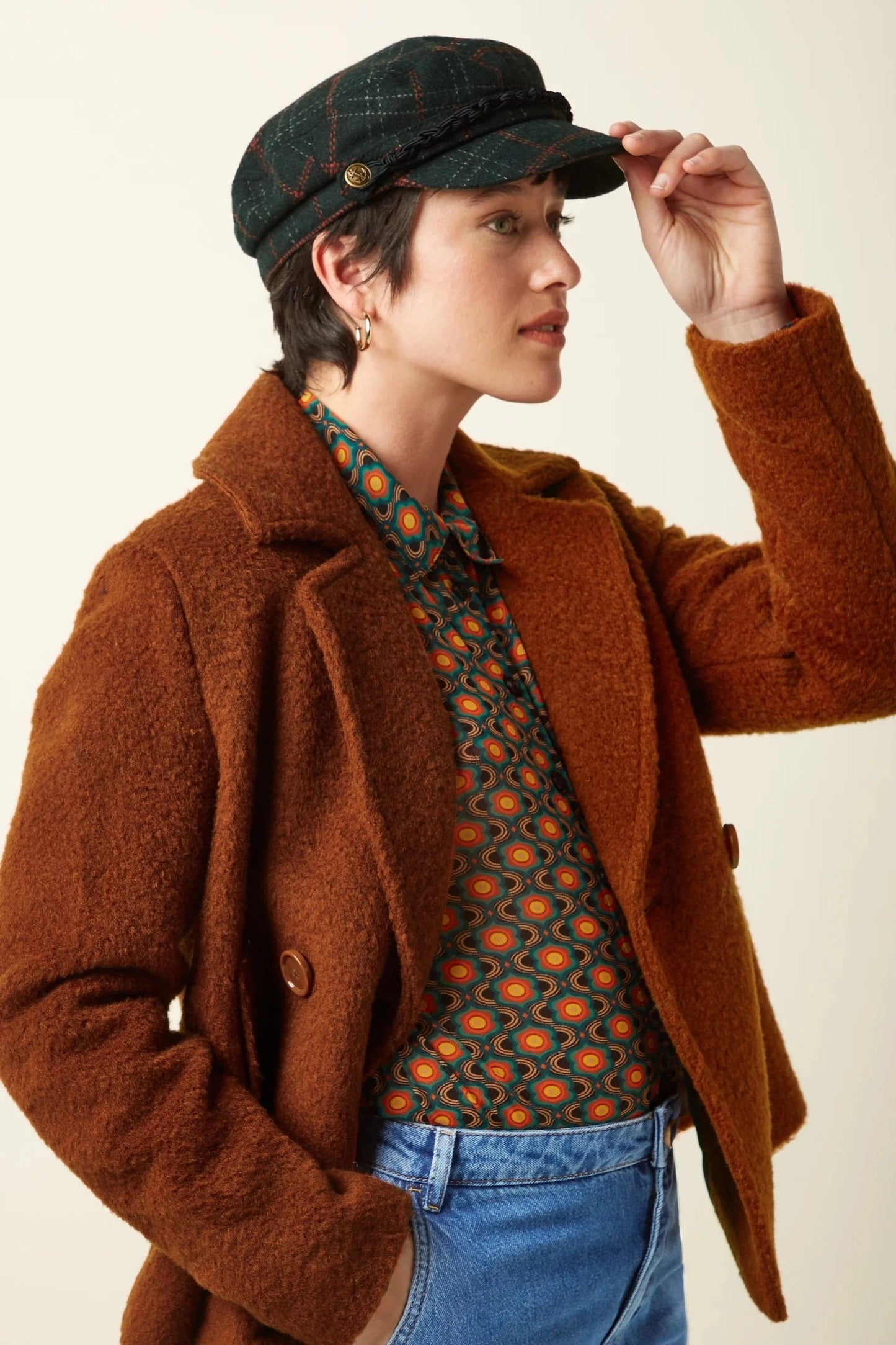 King Louie Hats & Gloves ONE SIZE Sailor Cap Tweedy