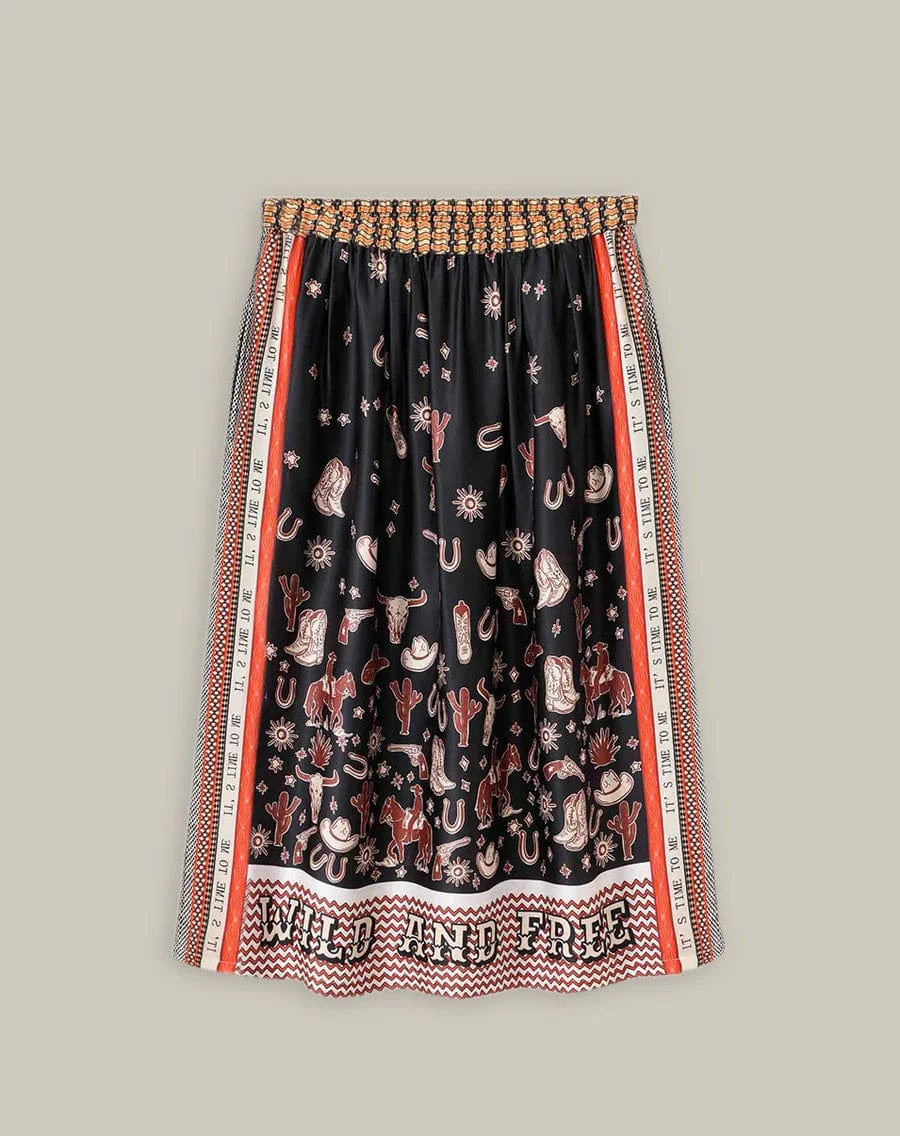 Me369 Skirts Vanessa Rodeo Midi Skirt
