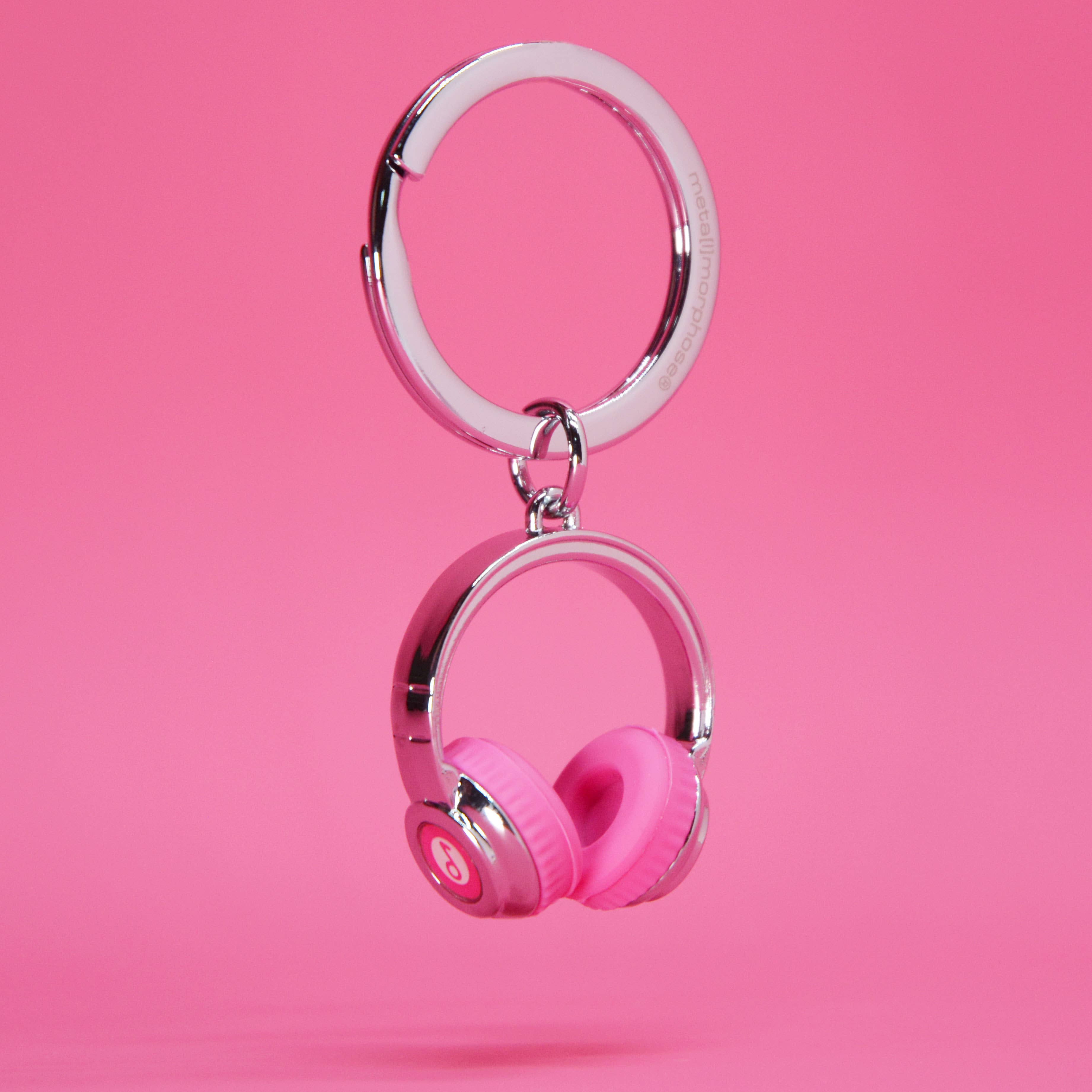 Pink Headphones Keyring – NELLIE&DOVE