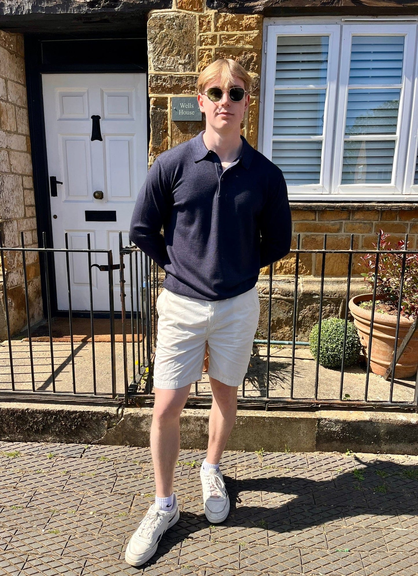 SAND - Mens Mens T-Shirts Navy Breeze Polo