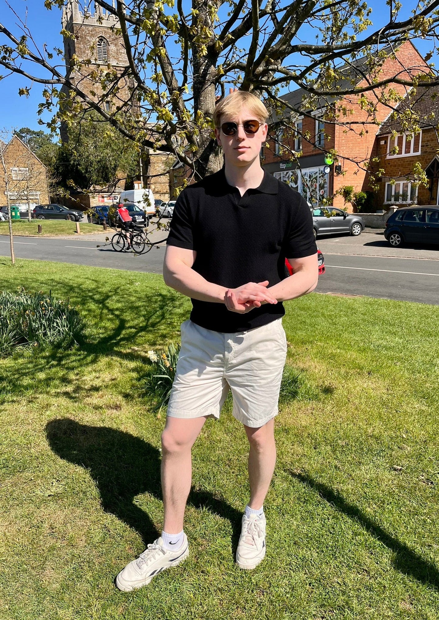 SAND - Mens Spring Knit Tee in Black