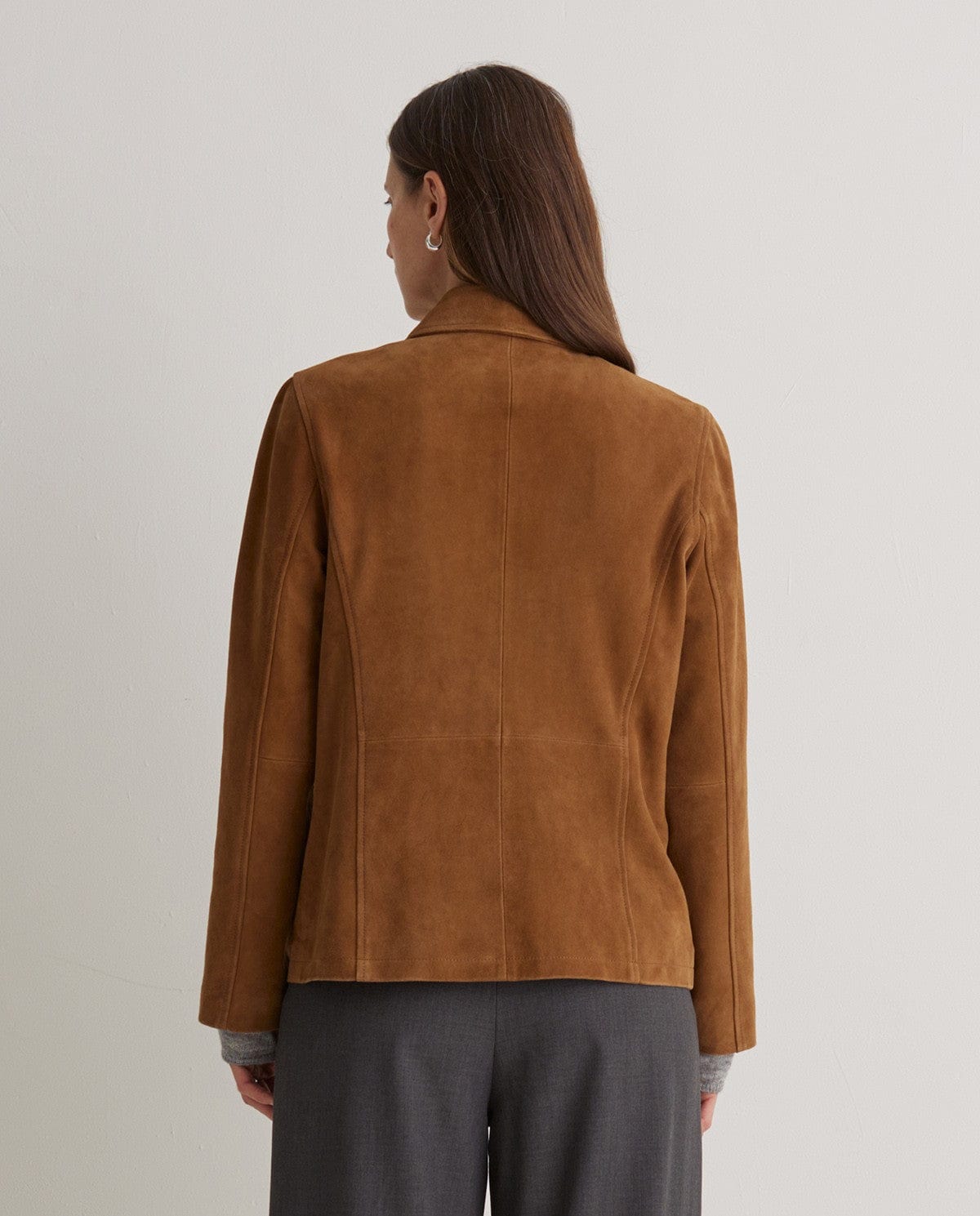 Yerse JACKET The Suede Jacket in Tierra