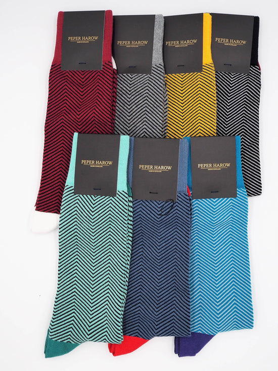 Lux Taylor Men's Luxury Socks: Blue