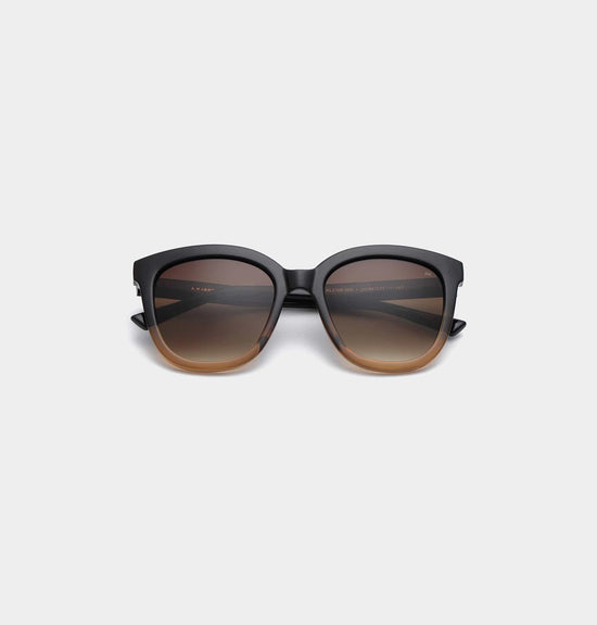 A.Kjaerbede Black/Brown Transparent Billy Sunglasses