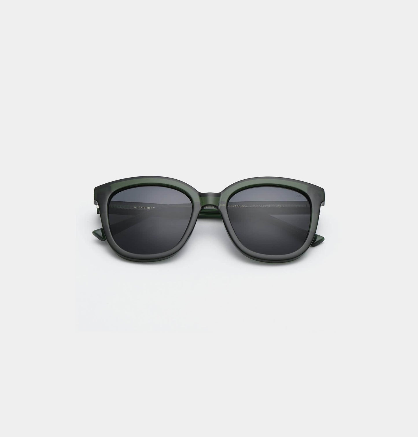 A.Kjaerbede Dark Green Transparent Billy Sunglasses
