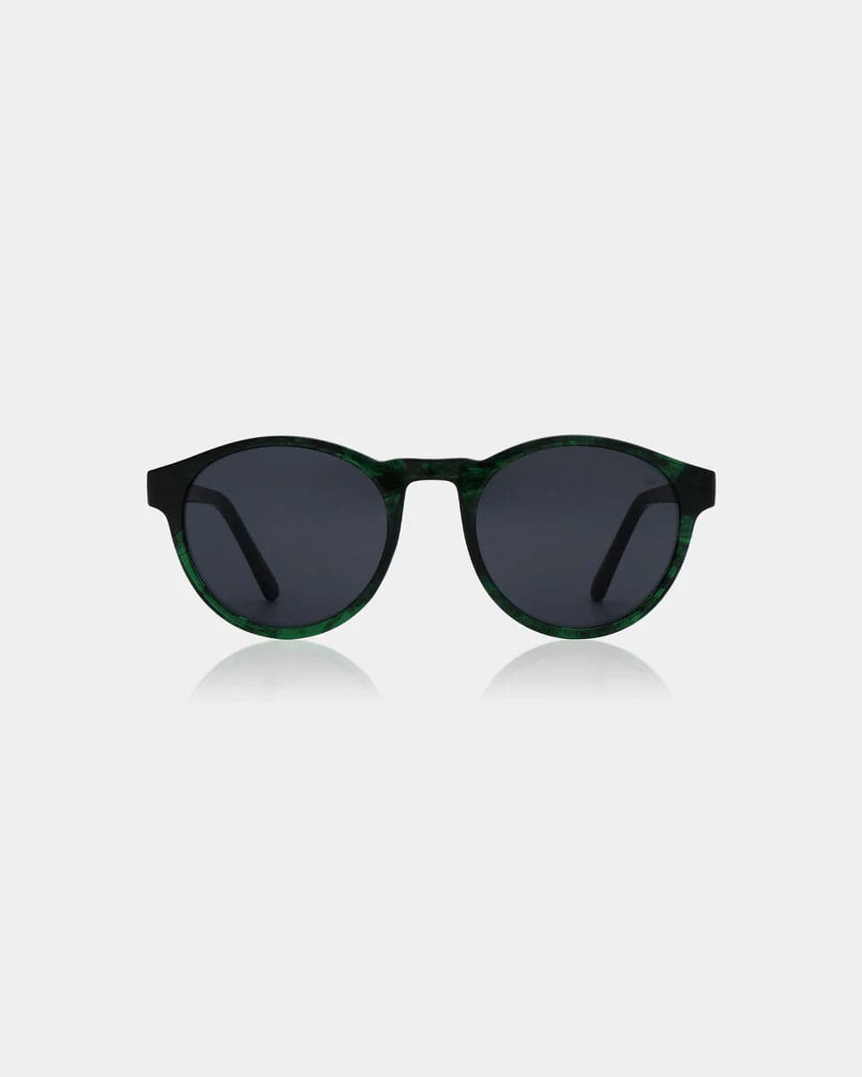 A.Kjaerbede Green Marble Transparent Marvin Sunglasses