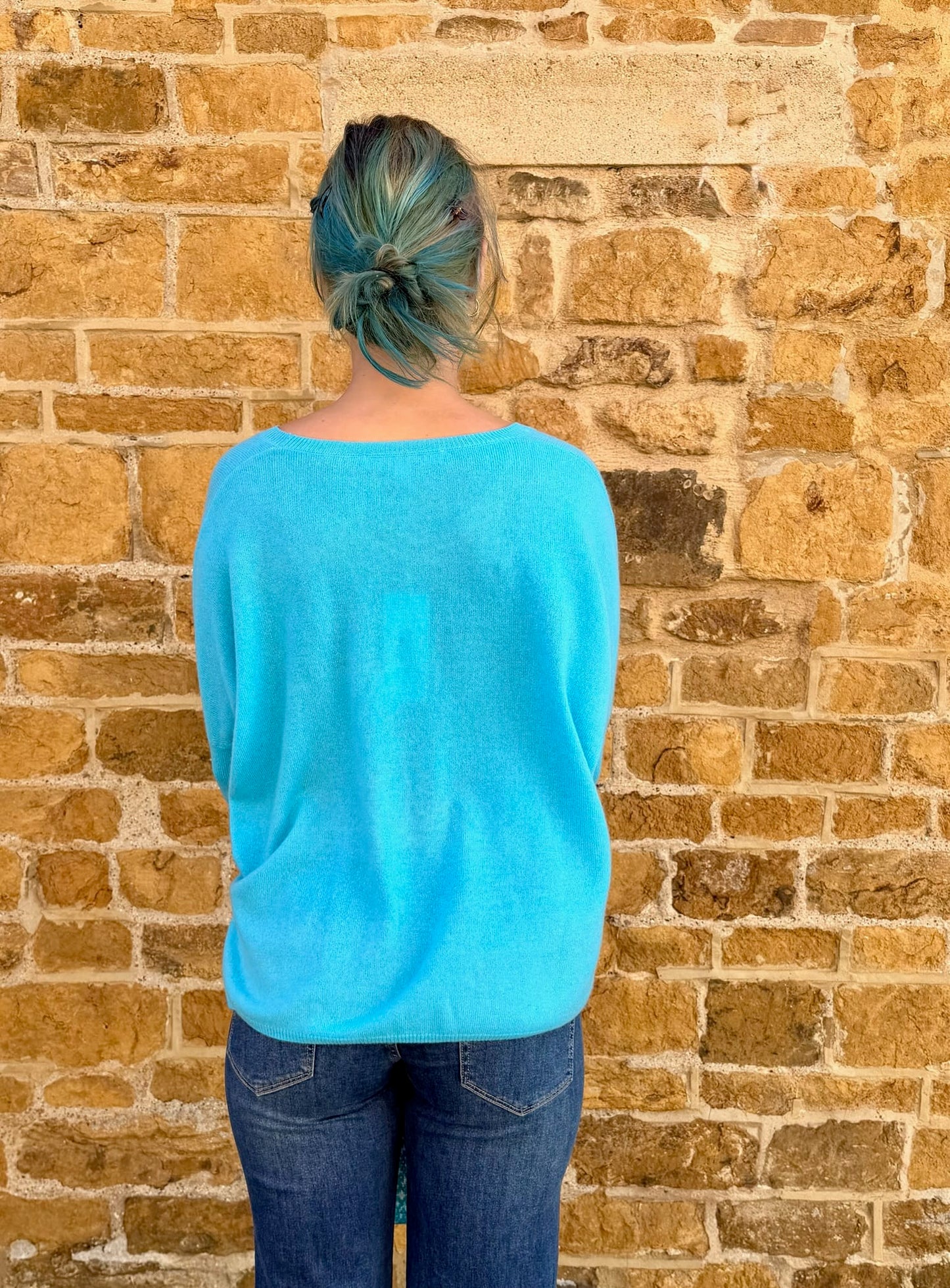 Absolut Cashmere Knitwear Astrid Jumper in Turquoise