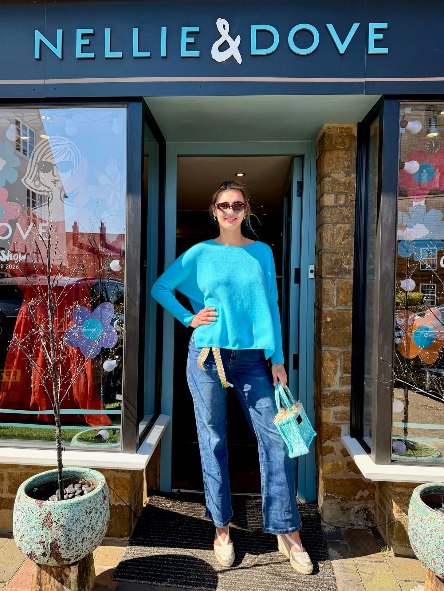 Absolut Cashmere Knitwear Astrid Jumper in Turquoise