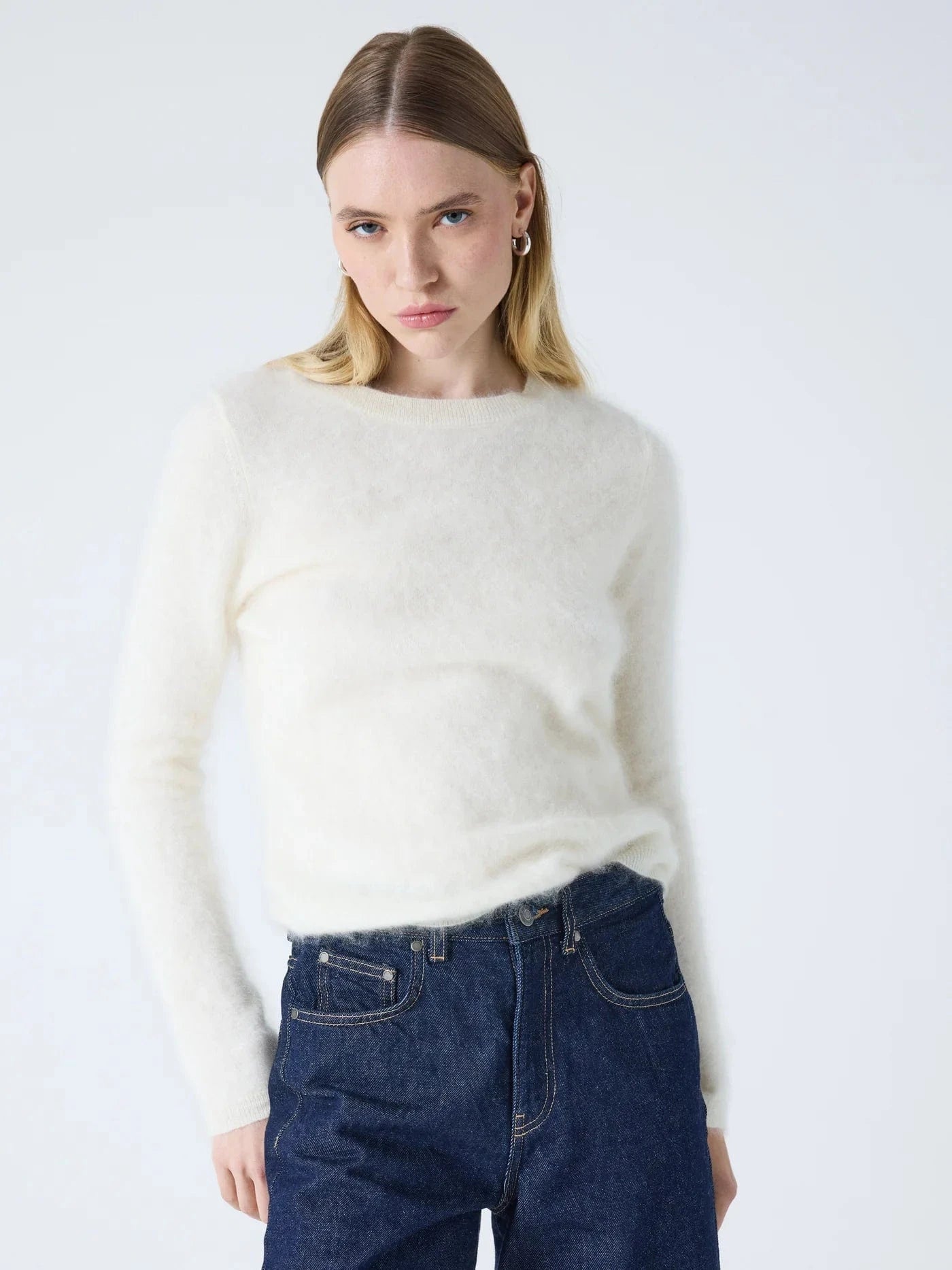 Absolut Cashmere Knitwear Cali Cashmere Jumper in Cream