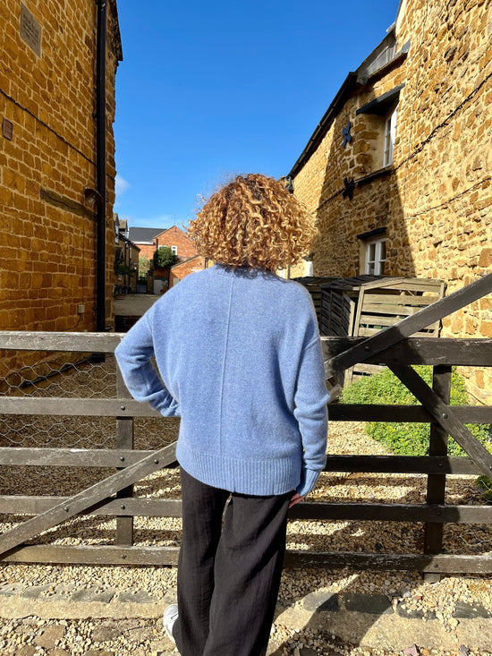 Absolut Cashmere Knitwear Candace Cashmere Jumper in Denim