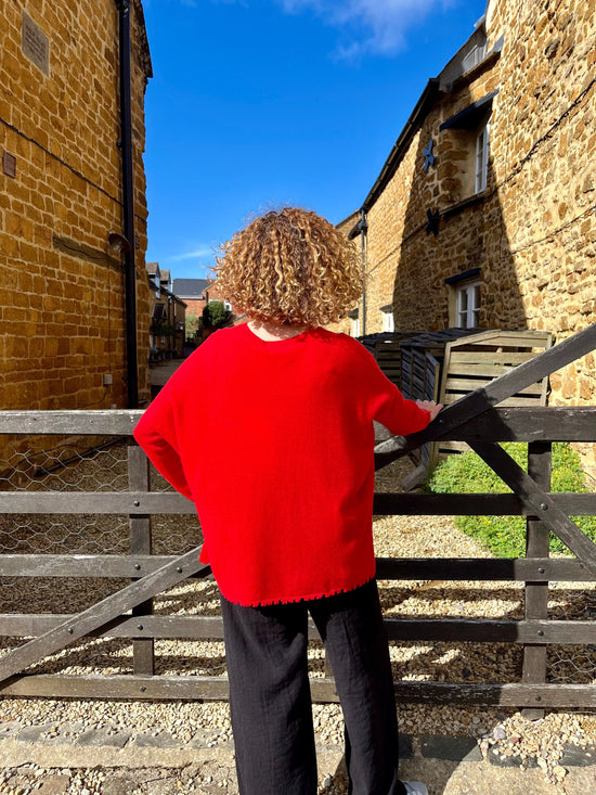 Absolut Cashmere Knitwear Ofelia Cashmere Jumper in Poppy Red
