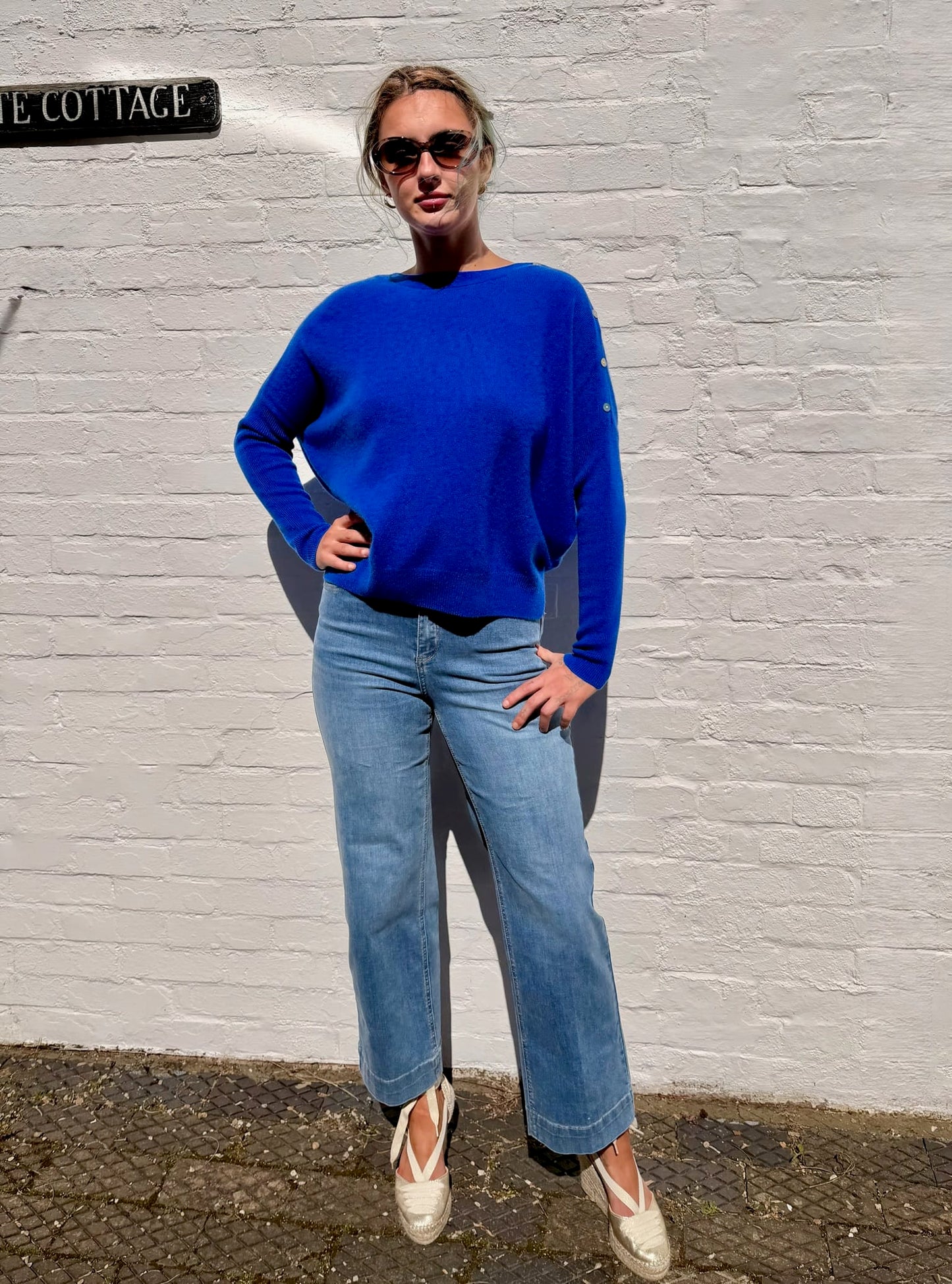 Absolut Cashmere Knitwear Rafaella Jumper in Royal Blue