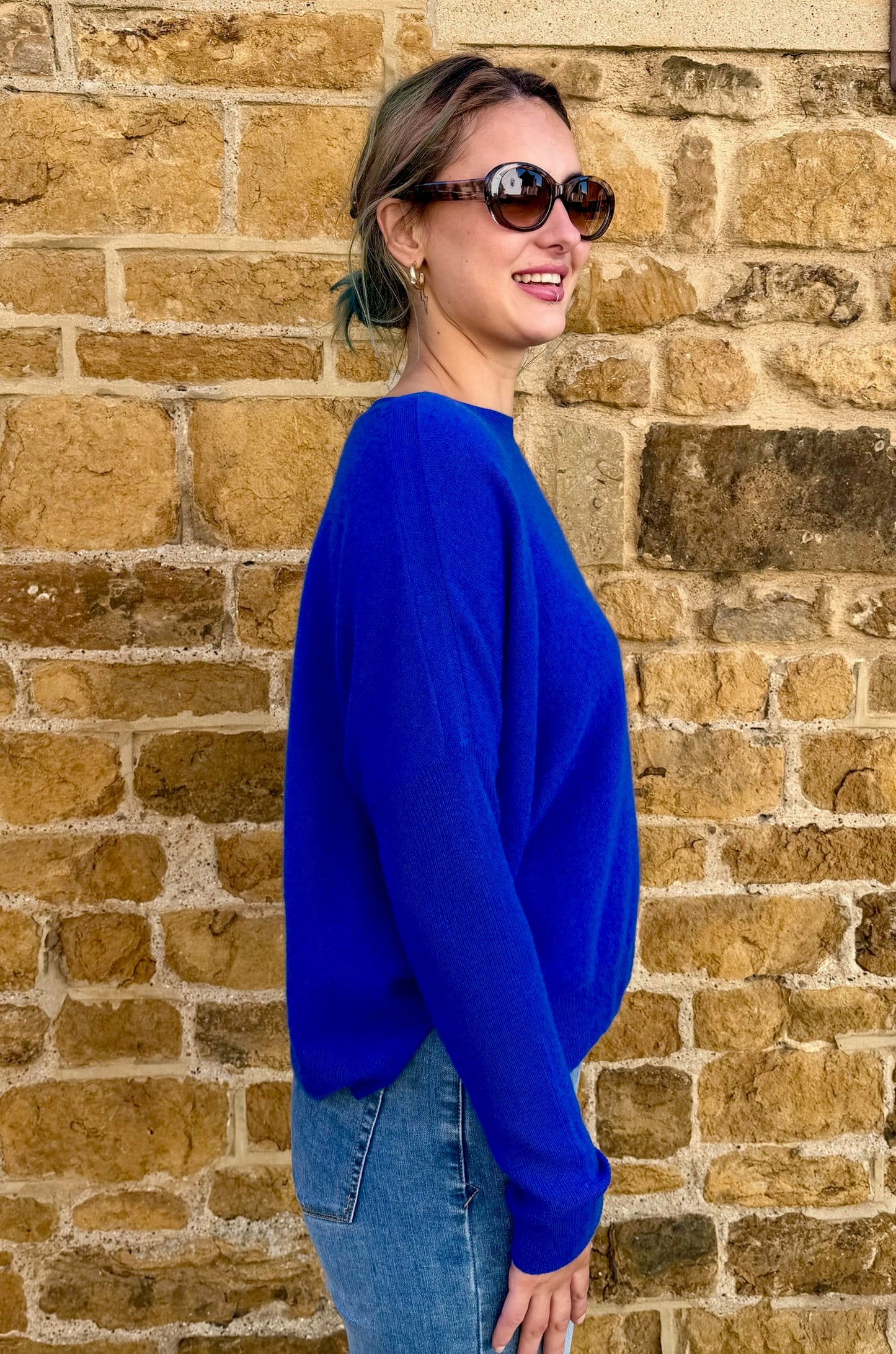 Absolut Cashmere Knitwear Rafaella Jumper in Royal Blue