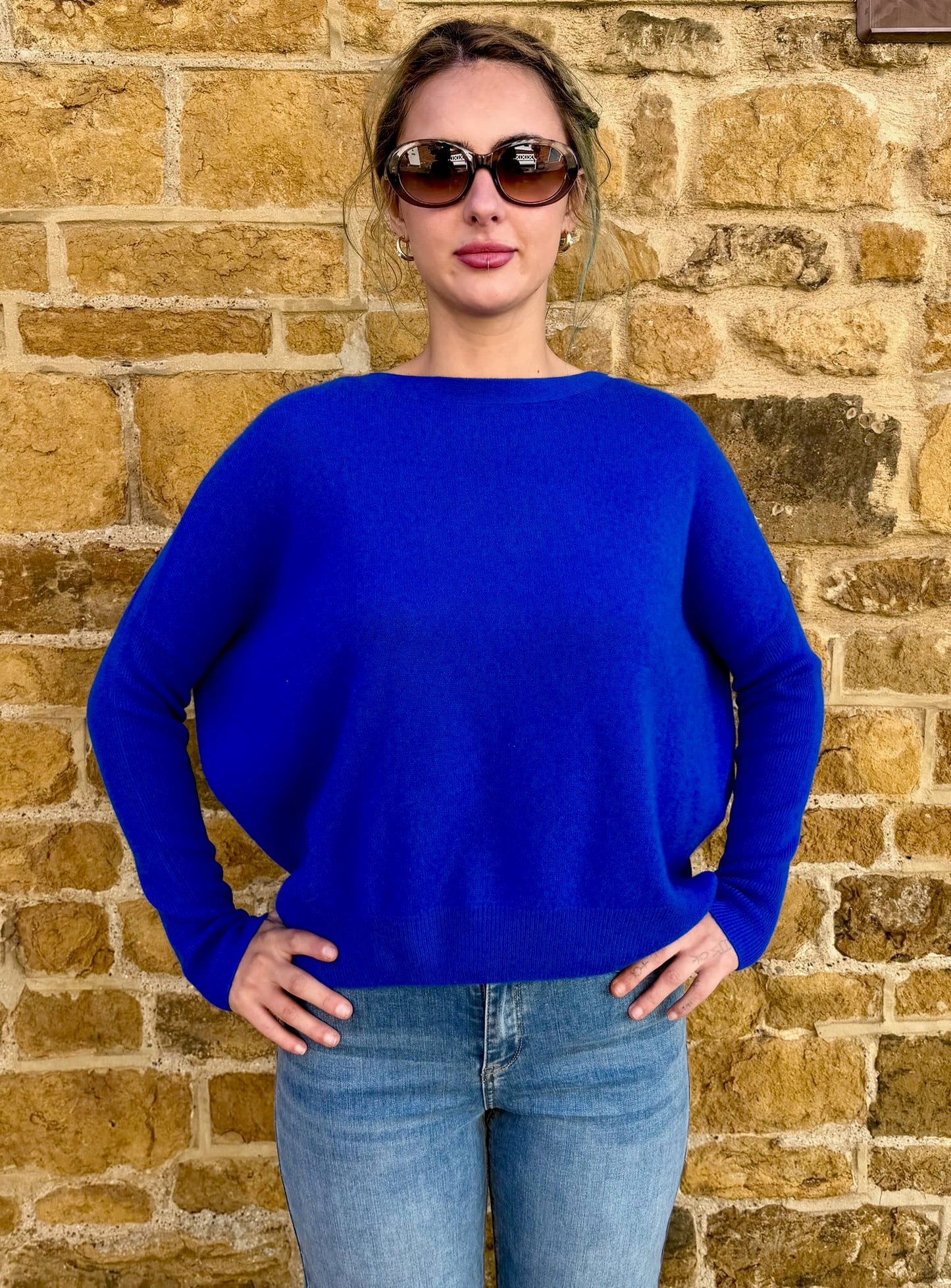 Absolut Cashmere Knitwear Rafaella Jumper in Royal Blue