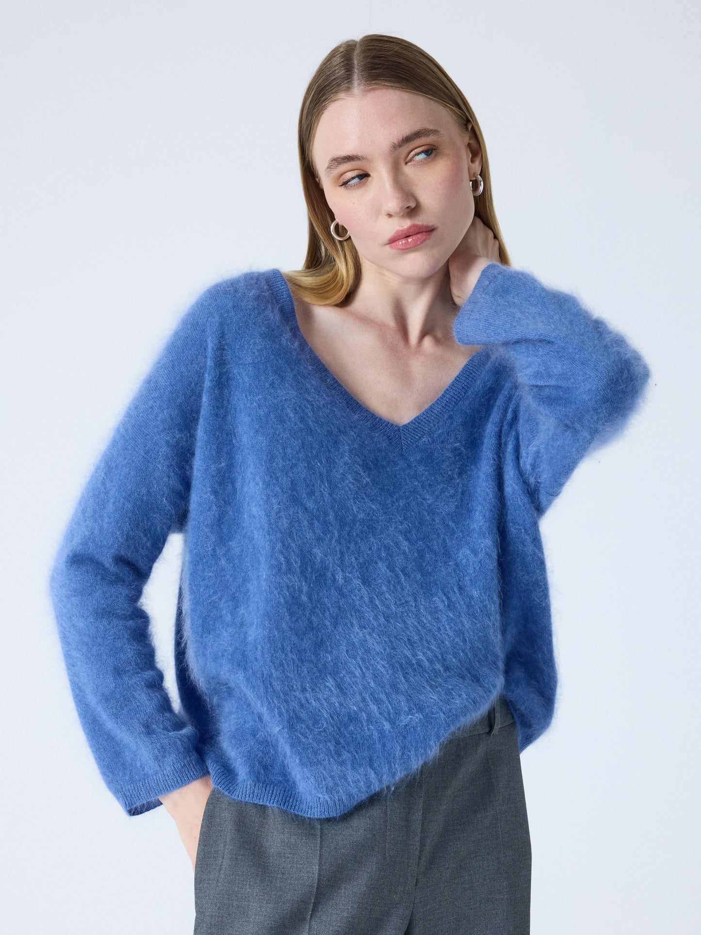 Absolut Cashmere Knitwear Soeli Cashmere Jumper in Denim