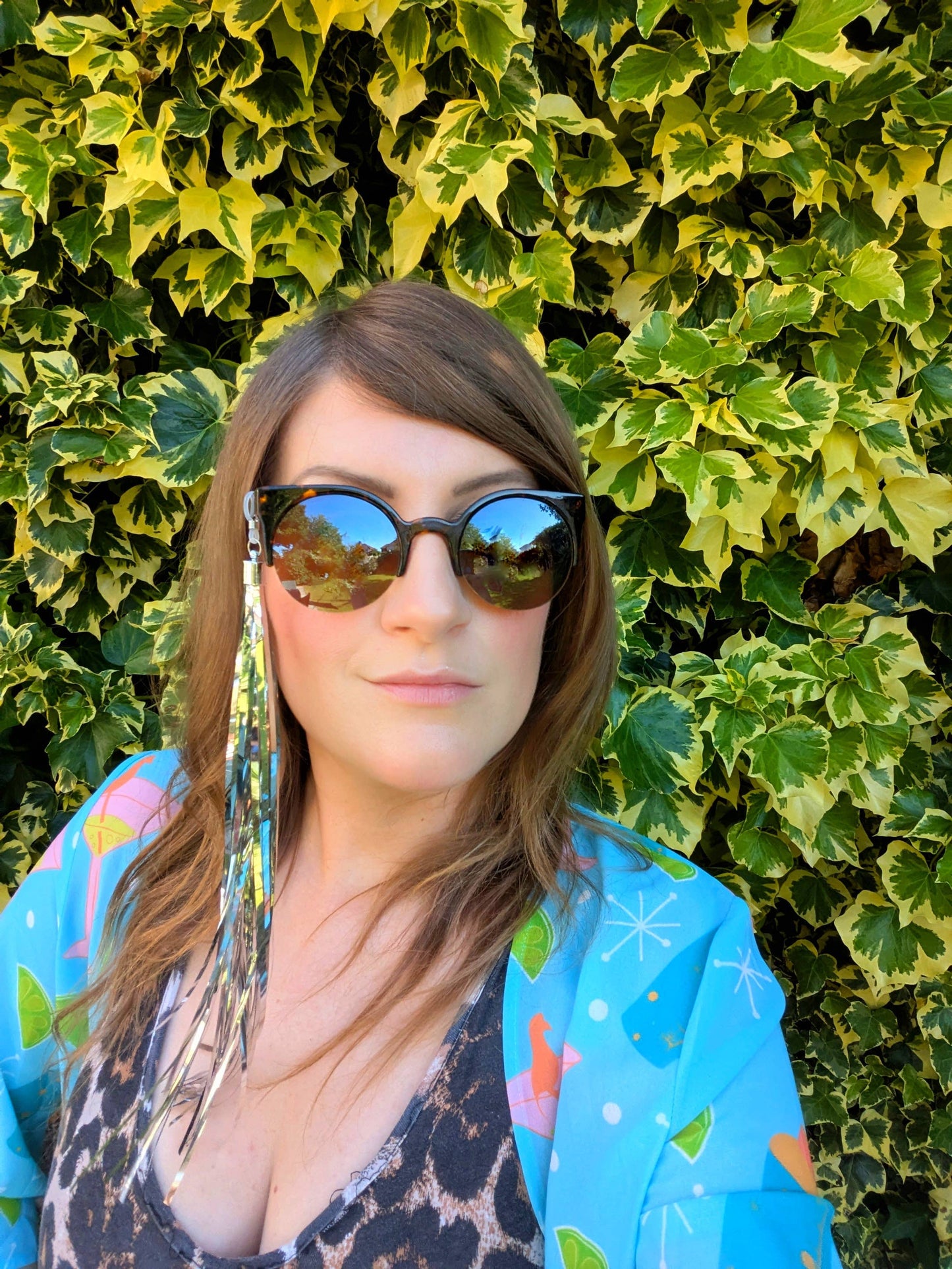 All The Discos Glasses Tassels: Silver