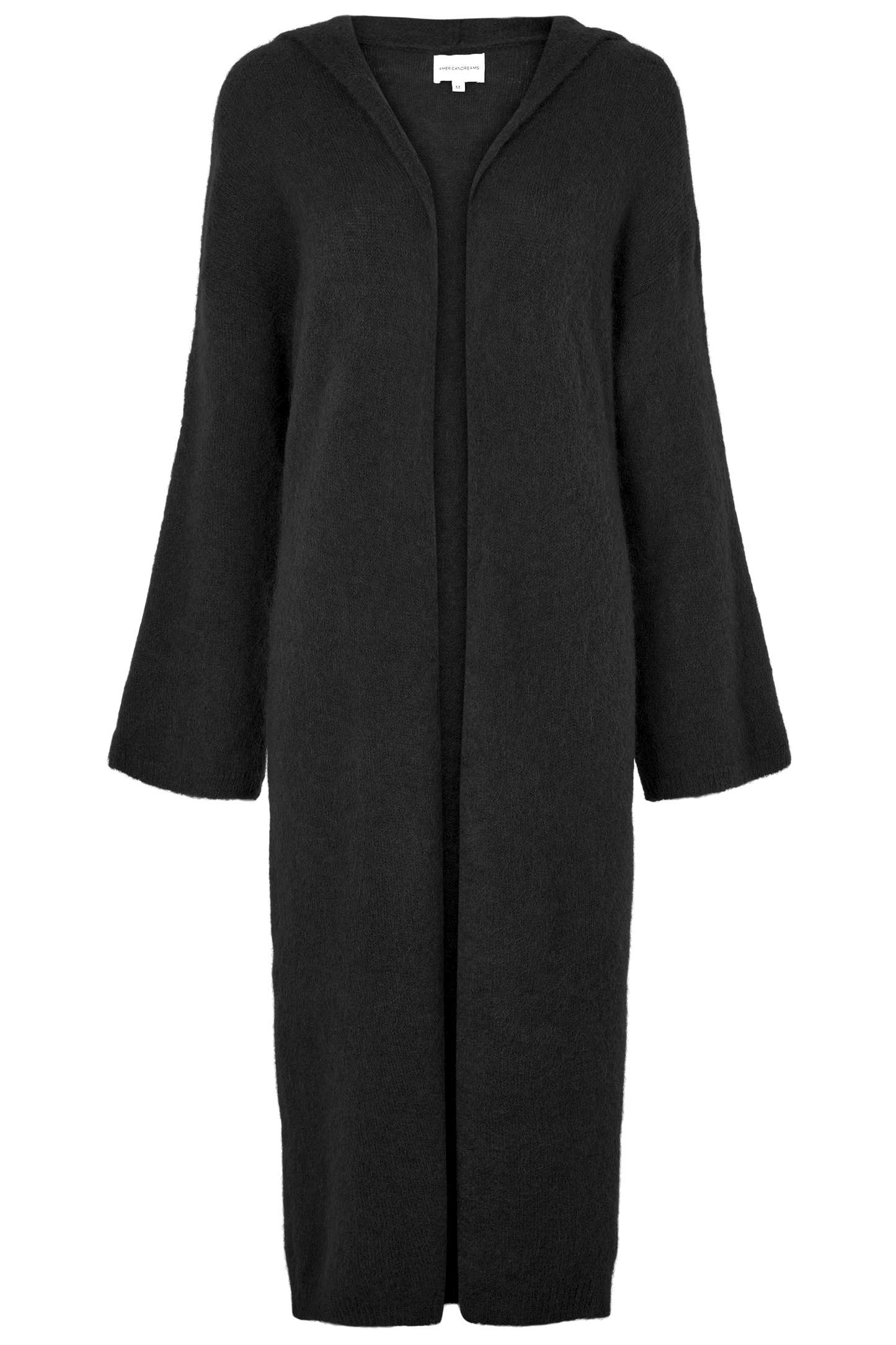 American Dreams Knitwear June Alpaca Cardigan with Hood in Black