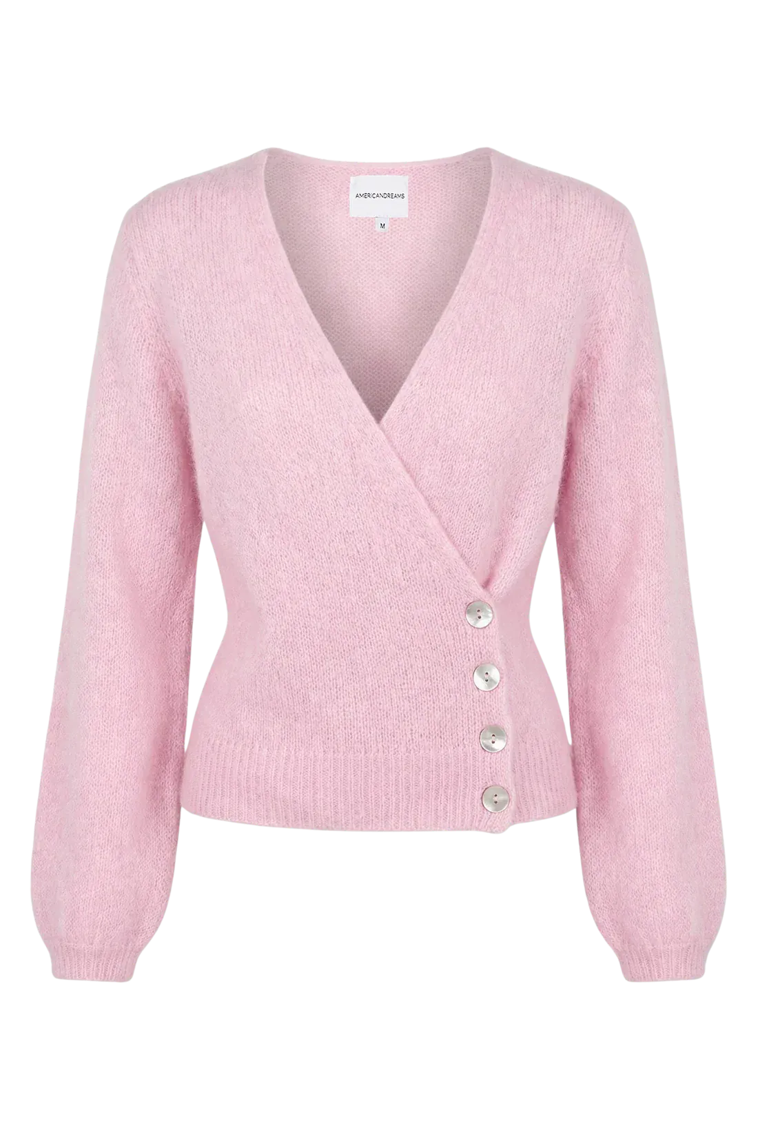 American Dreams Knitwear Mariya Wrap Cardigan Soft Berry