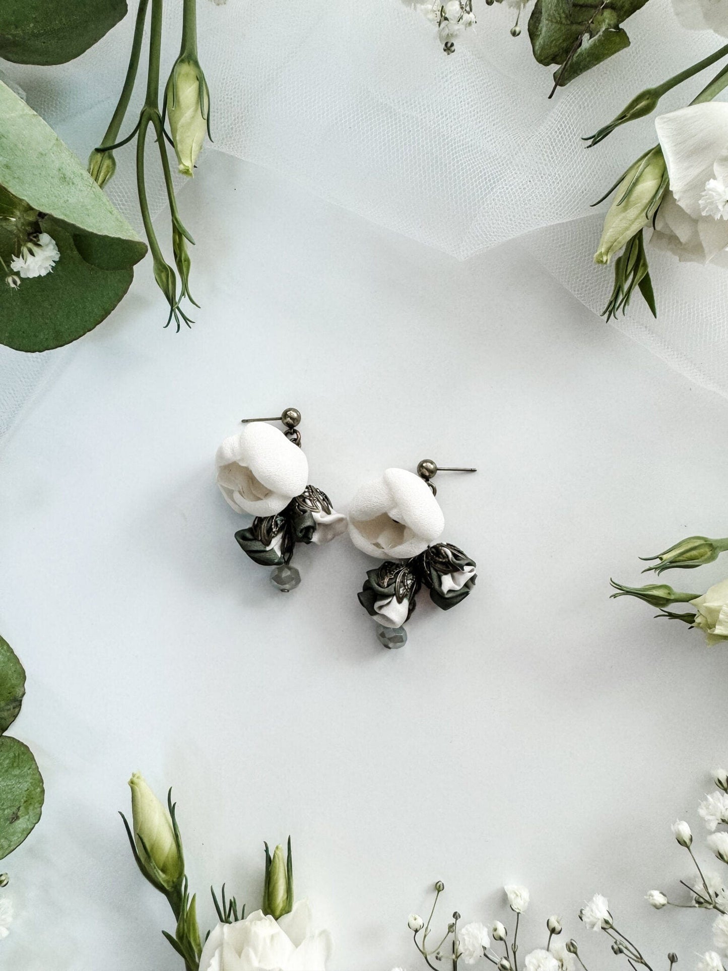 Ana Popova Earrings EARRINGS Annais Earrings in Olive Tree