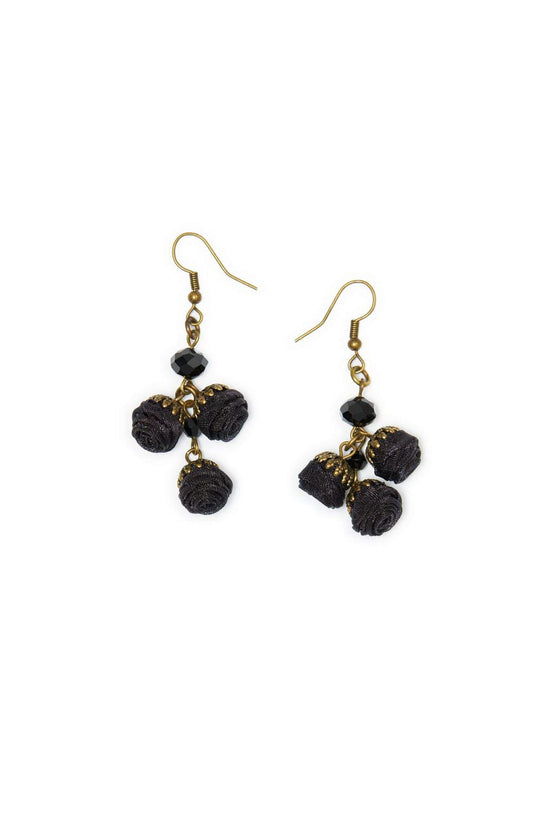 Ana Popova Earrings EARRINGS Mia Roses Earrings in Black