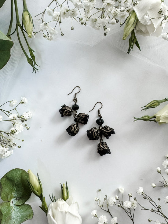 Ana Popova Earrings EARRINGS Yasmine Earrings in Indigo