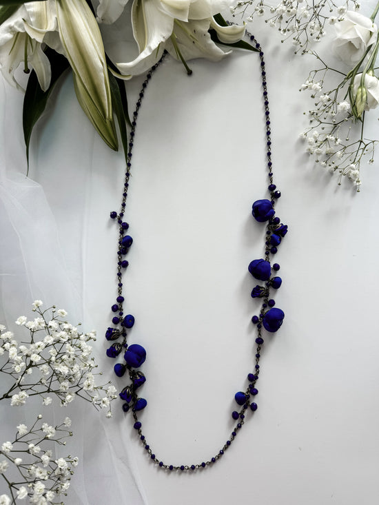 Ana Popova Necklaces NECKLACE Samantha Necklace in Indigo