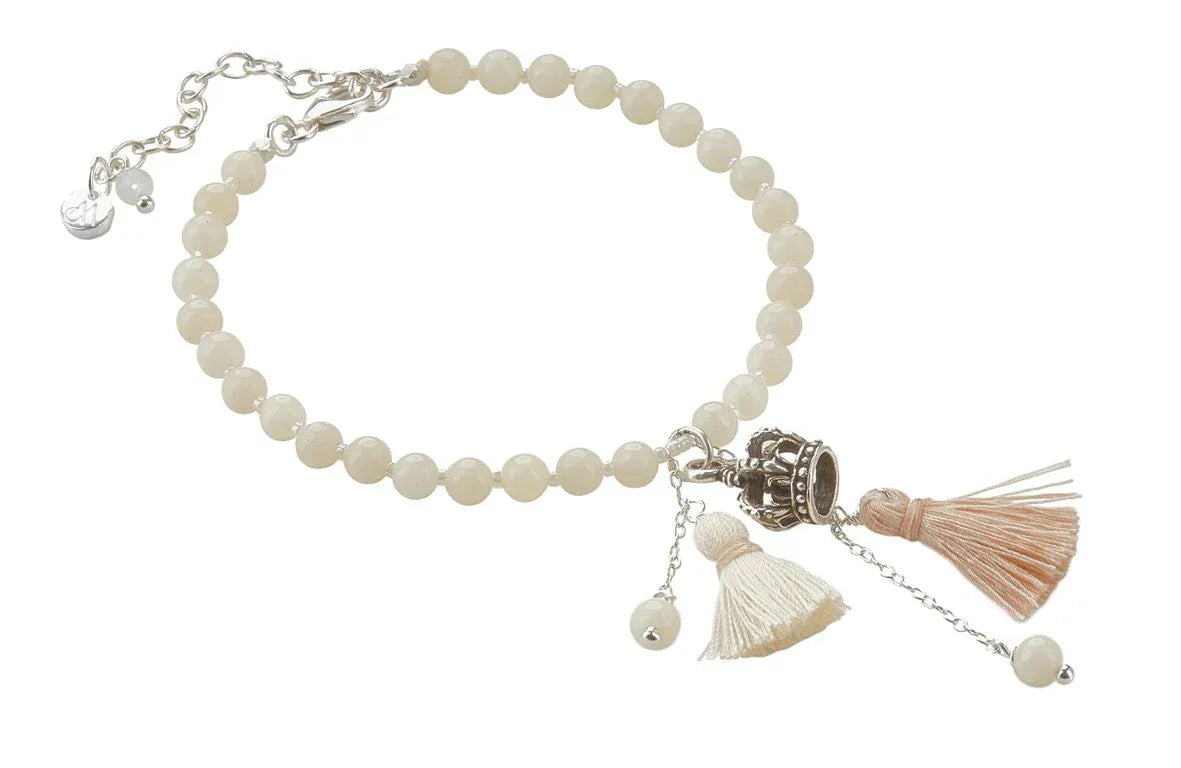 Annabella Moore Bracelets Handcrafted Ivory Gemstone and Sterling Silver Bracelet