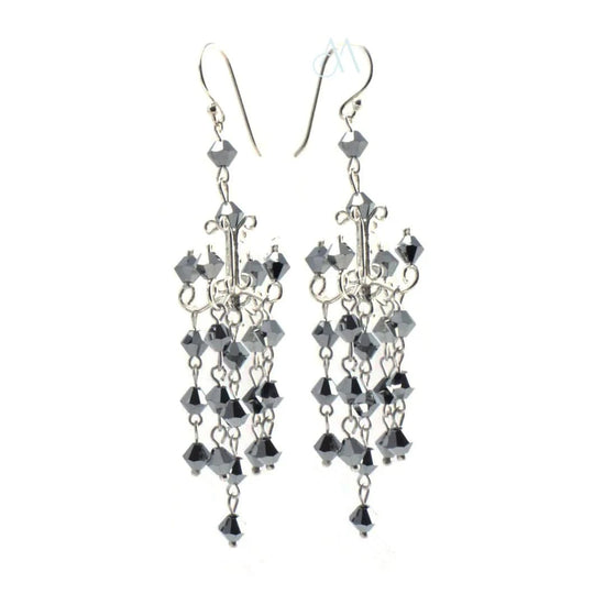 Annabella Moore Earrings Taste of Heaven Silver Chandelier Earrings