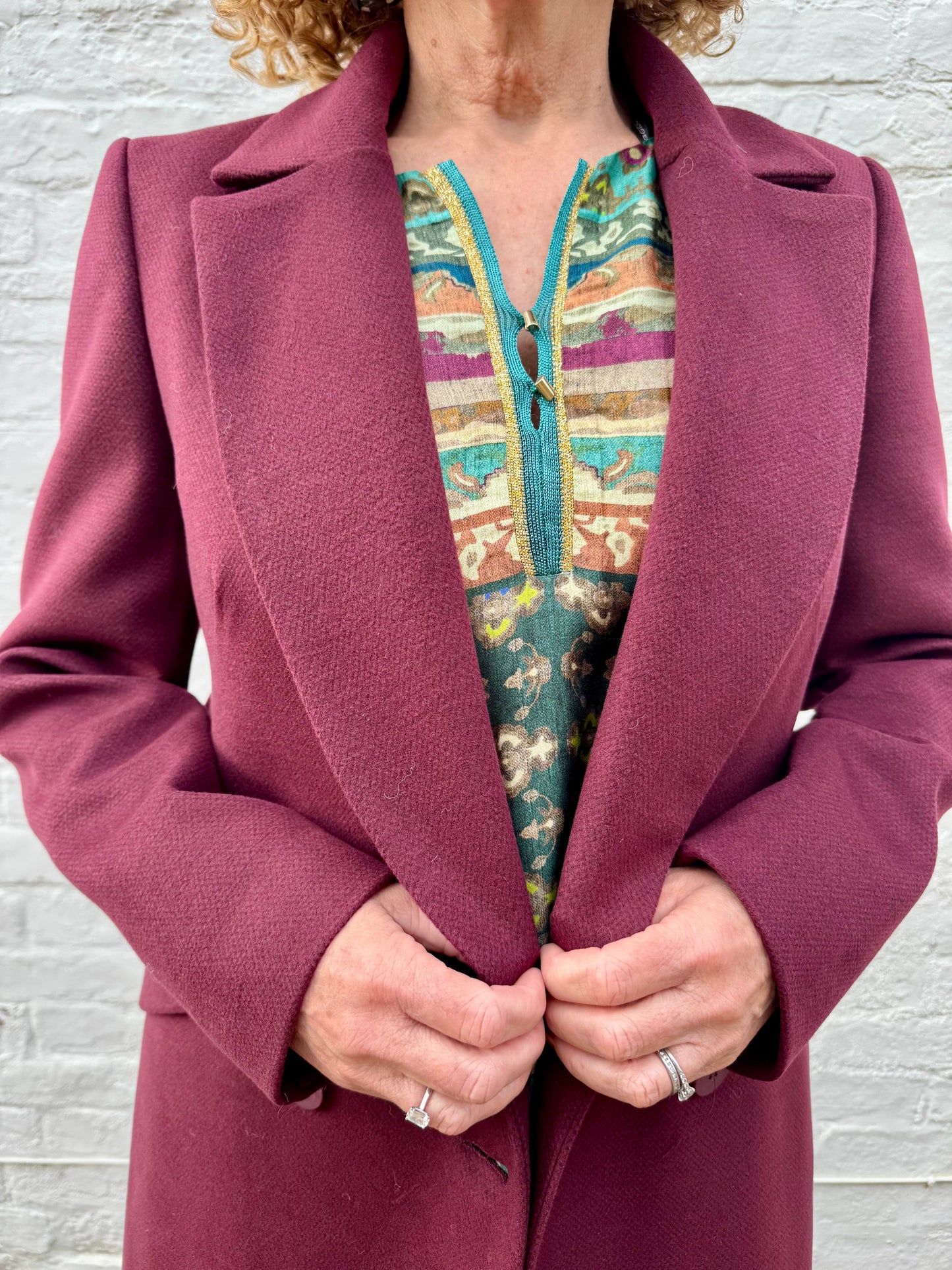 ARGGIDO Coats Grana Coat in Bordeaux