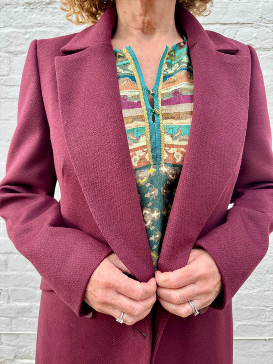 ARGGIDO Coats Grana Coat in Bordeaux