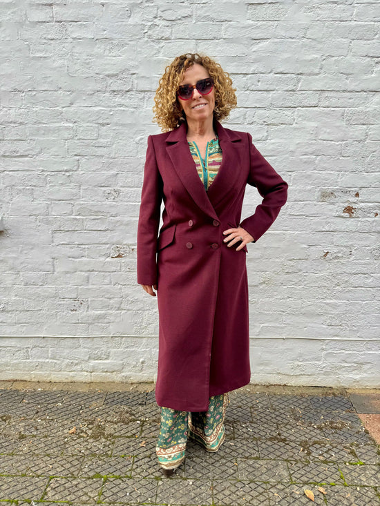 ARGGIDO Coats Grana Coat in Bordeaux