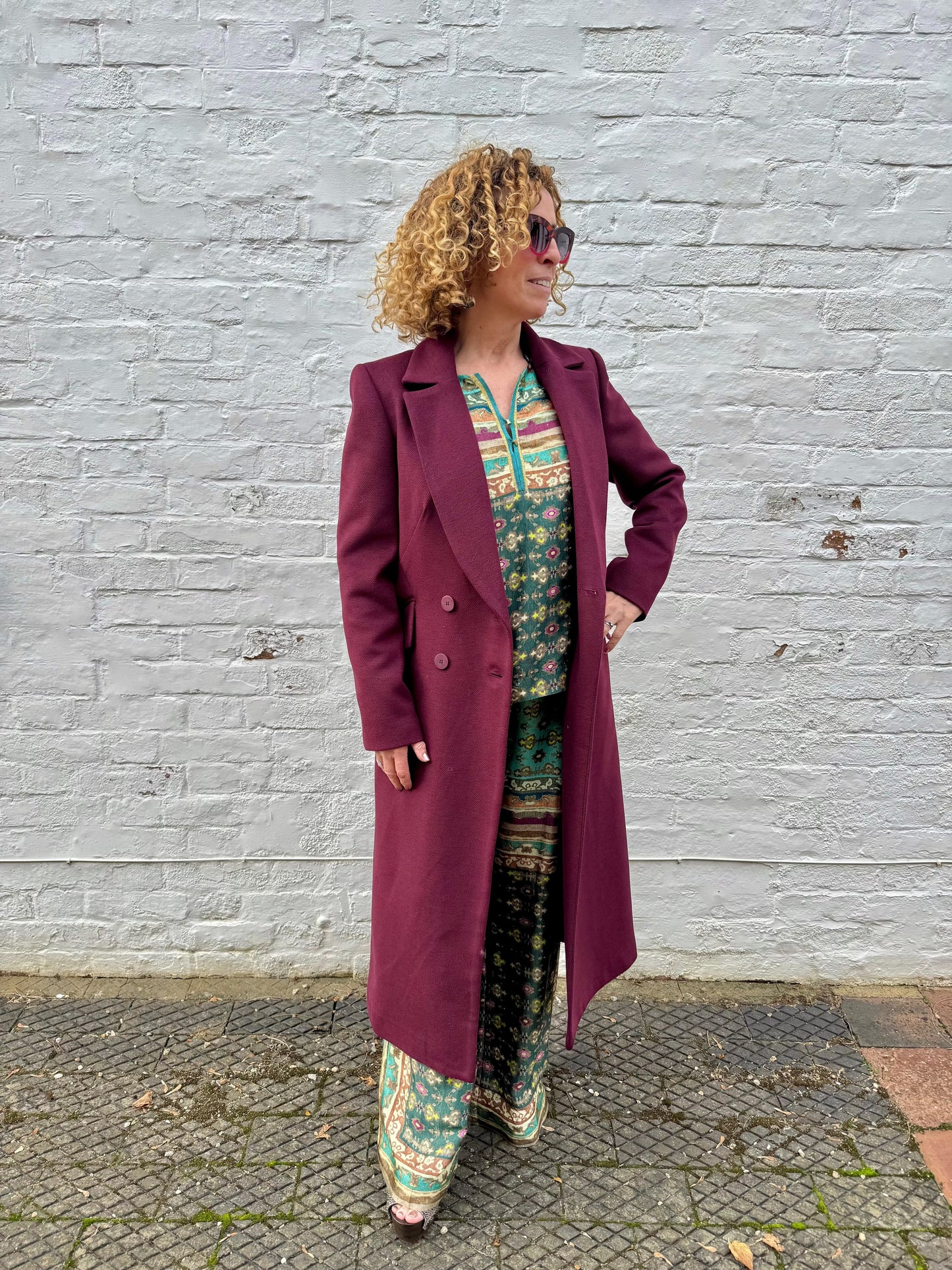 ARGGIDO Coats Grana Coat in Bordeaux