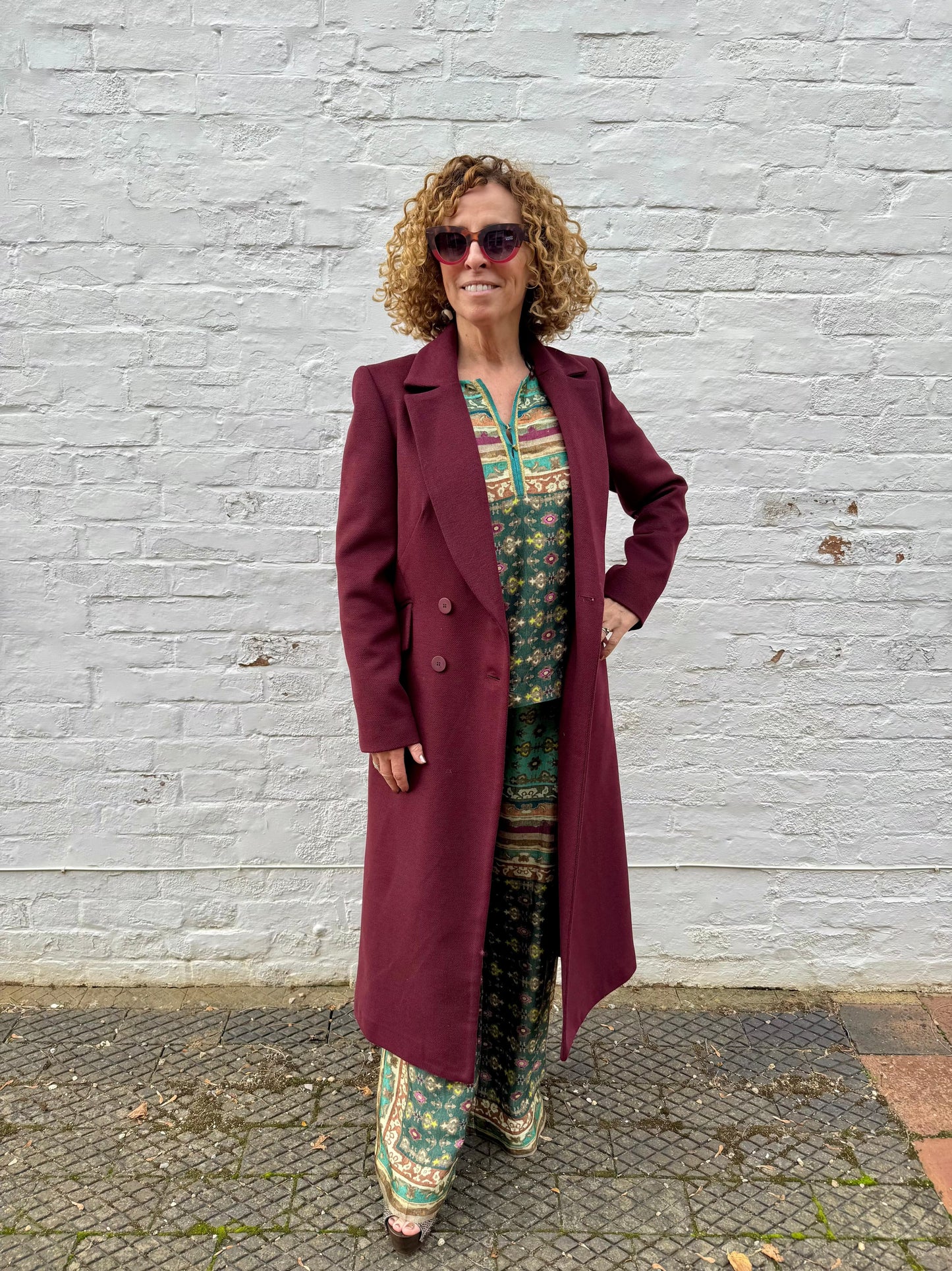 ARGGIDO Coats Grana Coat in Bordeaux