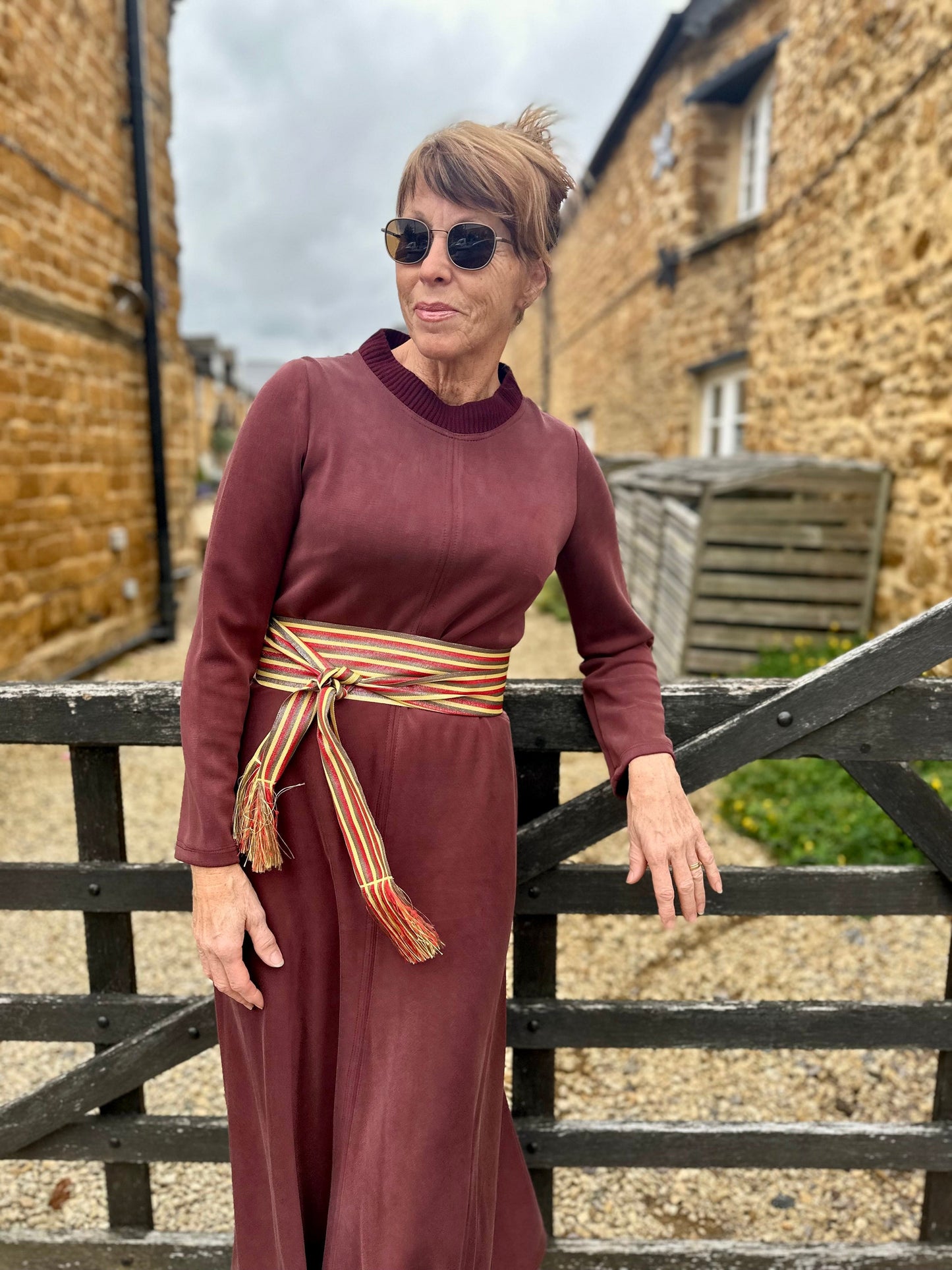 ARGGIDO Dresses The Harmony Dress in Bordeaux