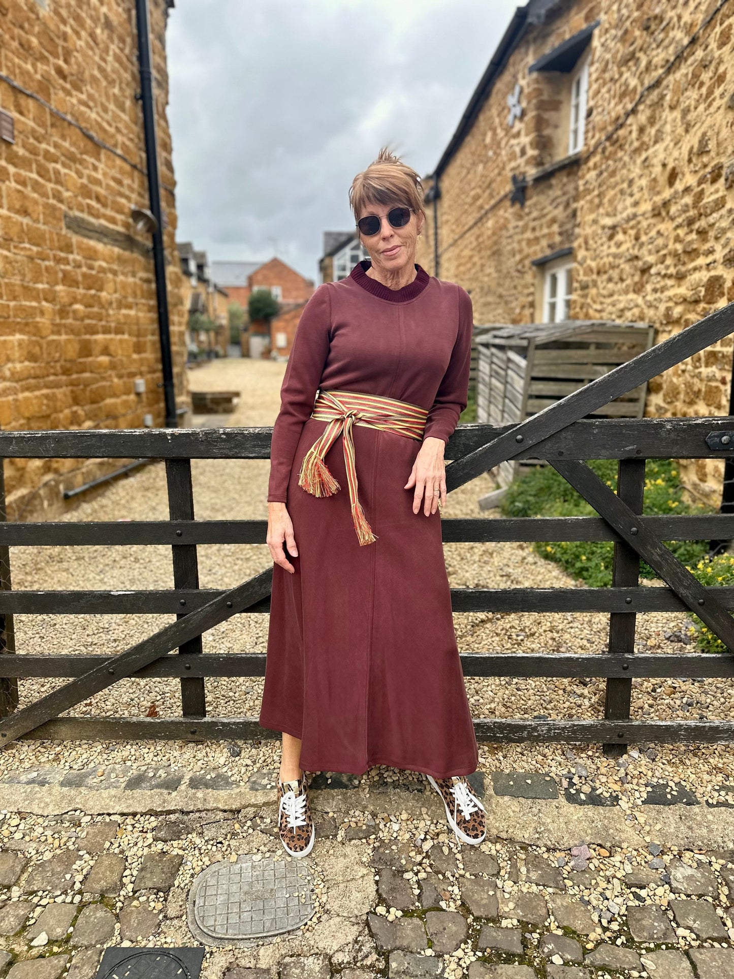 ARGGIDO Dresses The Harmony Dress in Bordeaux