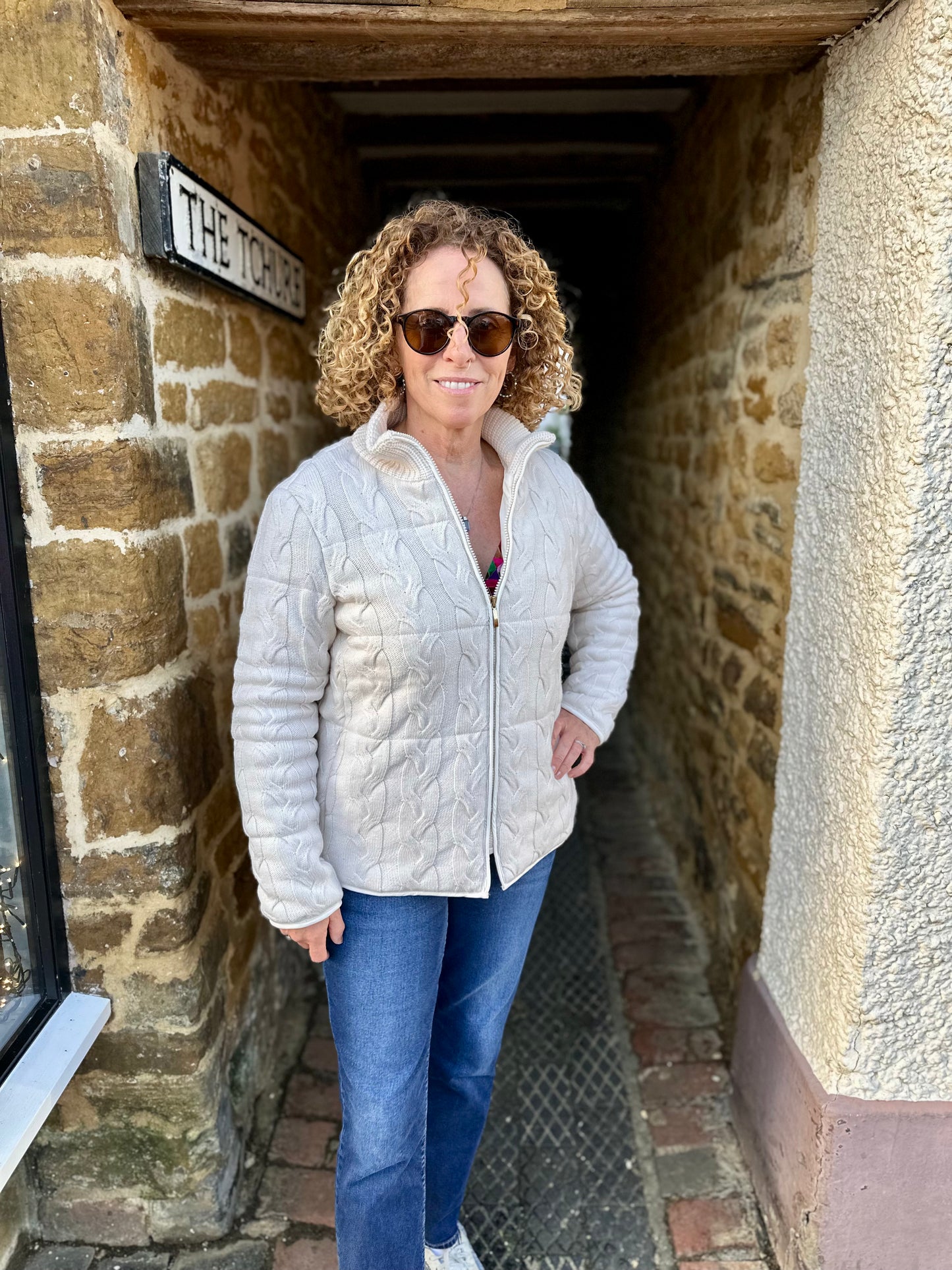 ARGGIDO Jackets Cable Puffer Blanc