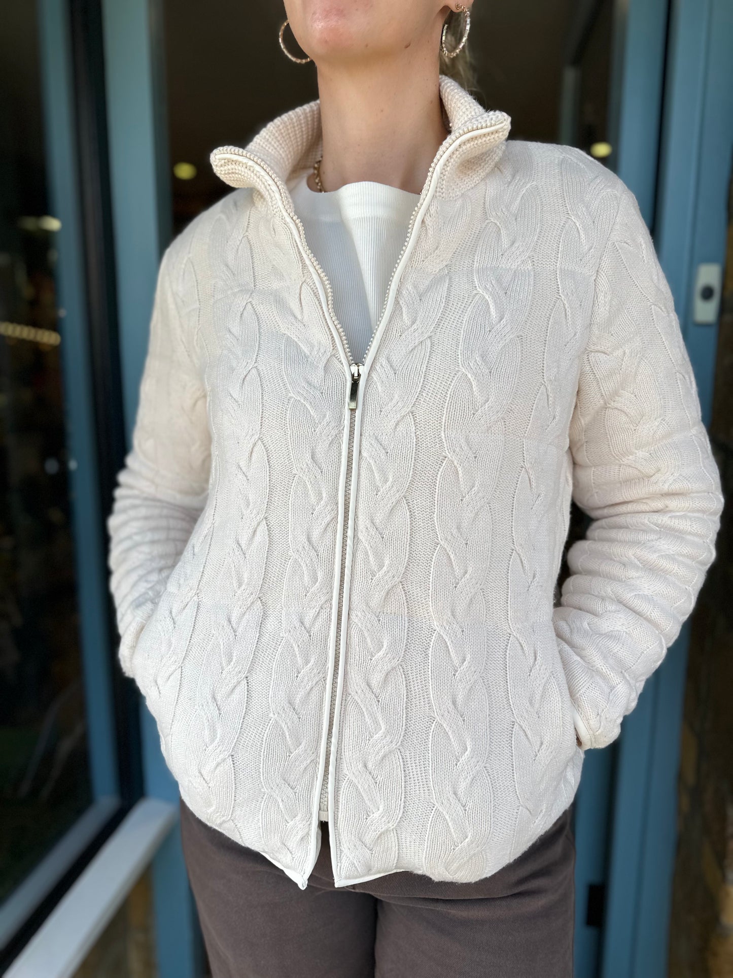 ARGGIDO Jackets Cable Puffer Blanc