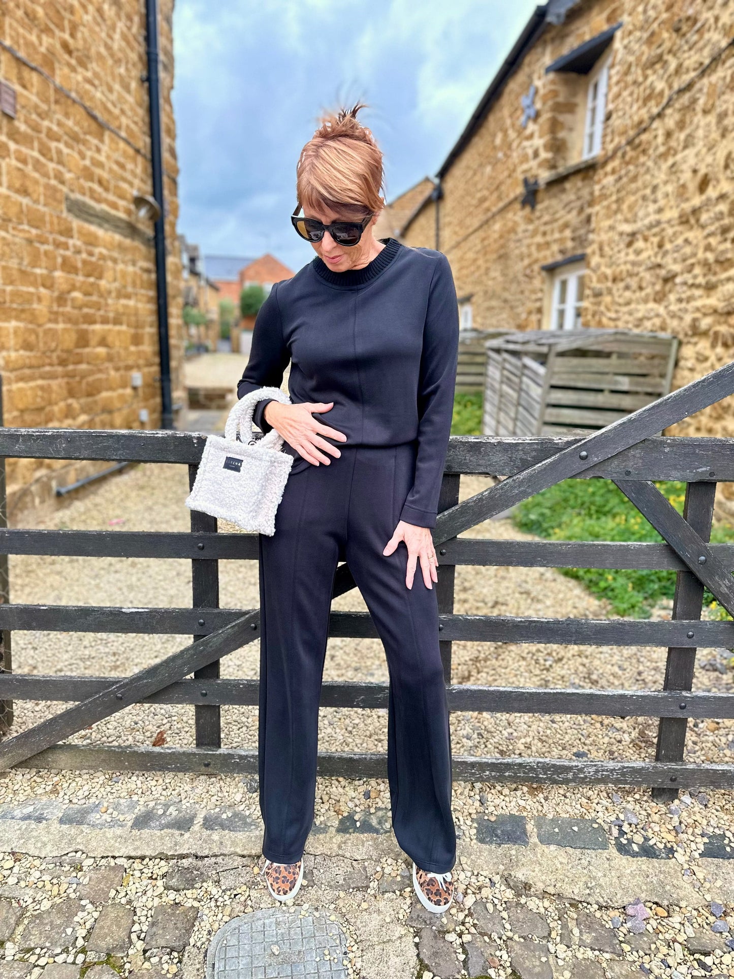 ARGGIDO Riviera Collar Top in Black