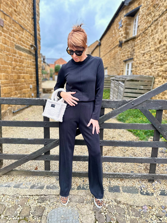 ARGGIDO Riviera Collar Top in Black