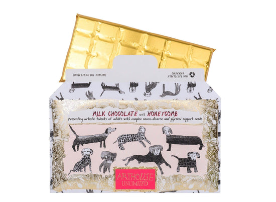 ARTHOUSE UNLIMITED Accessories Milk Chocolate Bar with Honeycomb - Dogalicious