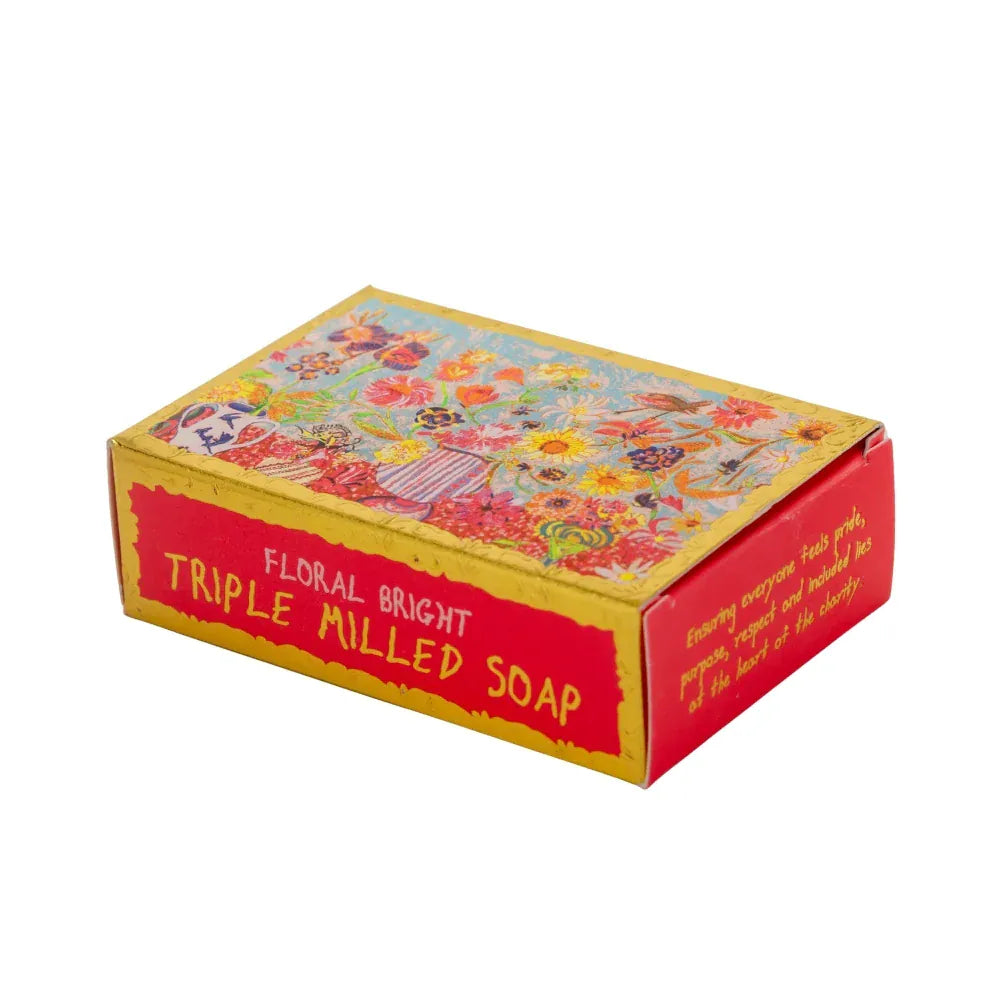 ARTHOUSE UNLIMITED Bath & Body Floral Bright, Triple Milled Plant Based Soap