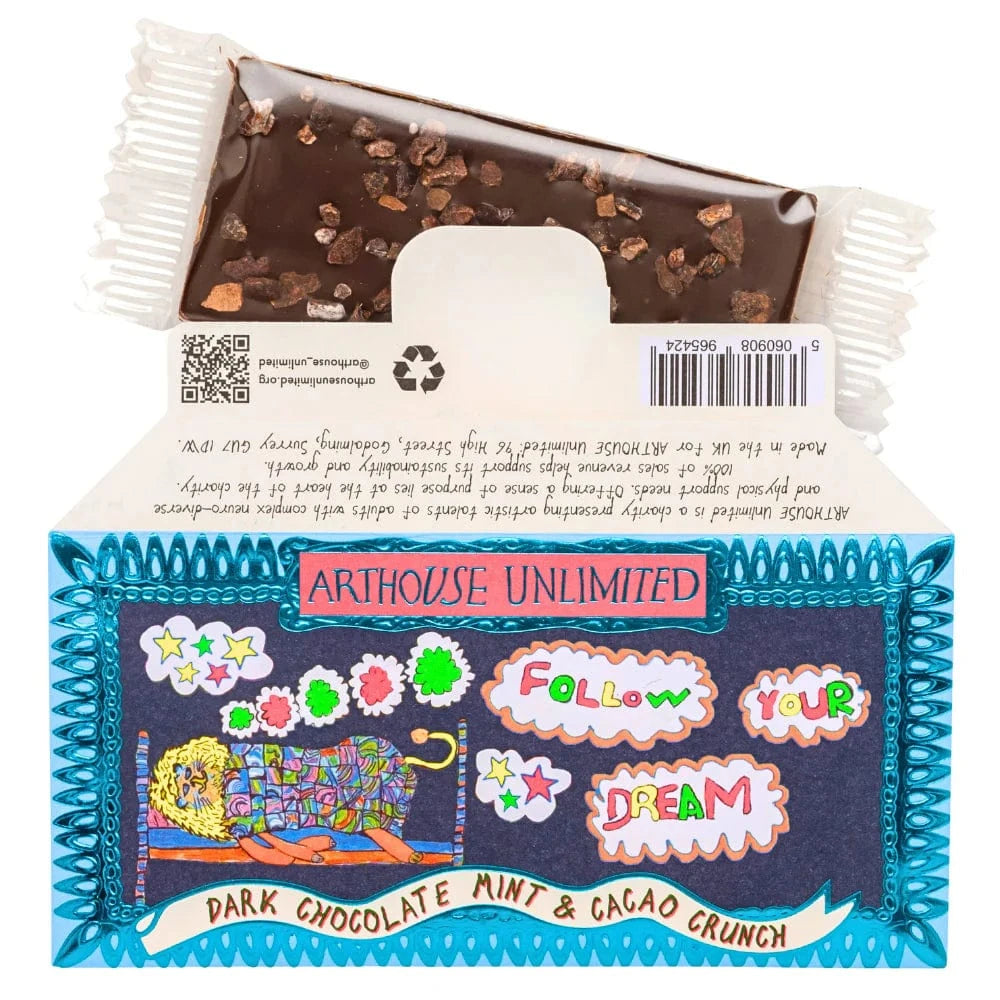 ARTHOUSE UNLIMITED Chocolate Joy Sized: Follow Your Dream, Dark Chocolate Mint & Cacao Crunch