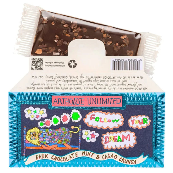 ARTHOUSE UNLIMITED Chocolate Joy Sized: Follow Your Dream, Dark Chocolate Mint & Cacao Crunch