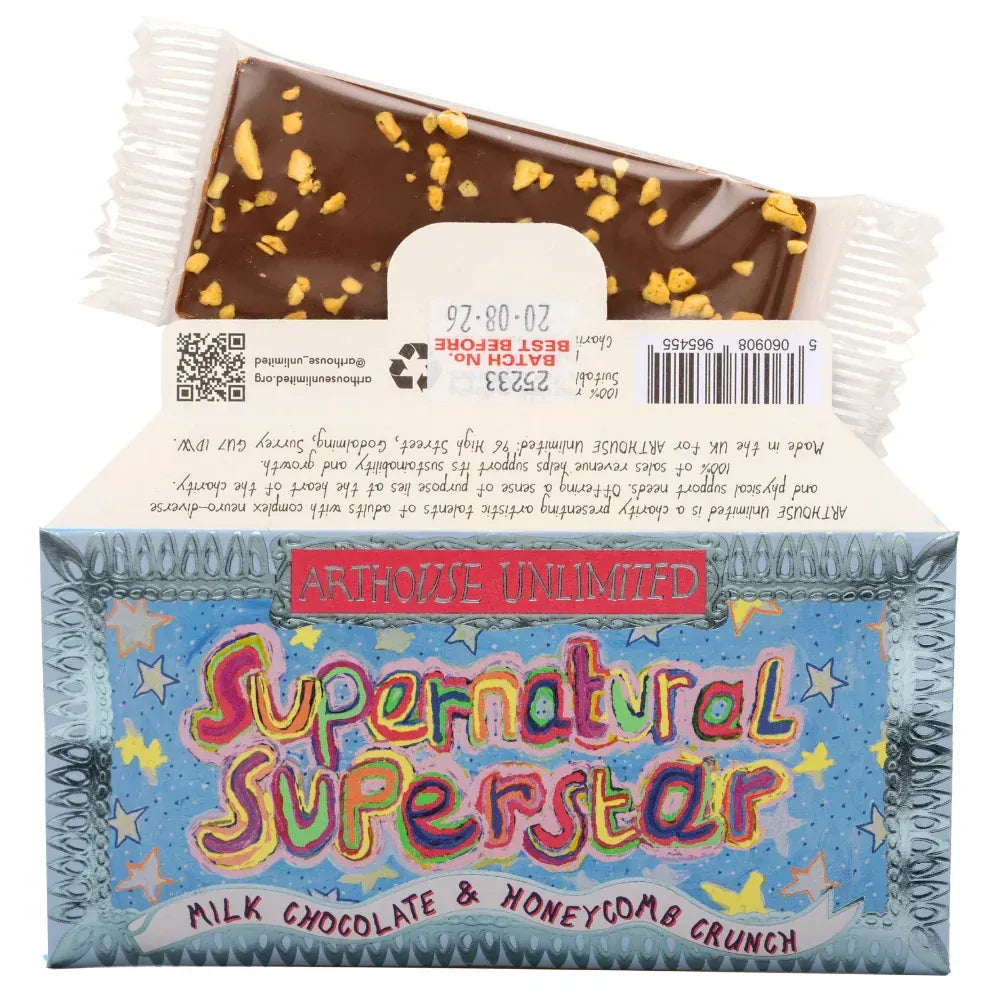 ARTHOUSE UNLIMITED Chocolate Joy Sized: Supernatural Superstar, Milk Chocolate & Honeycomb Crunch