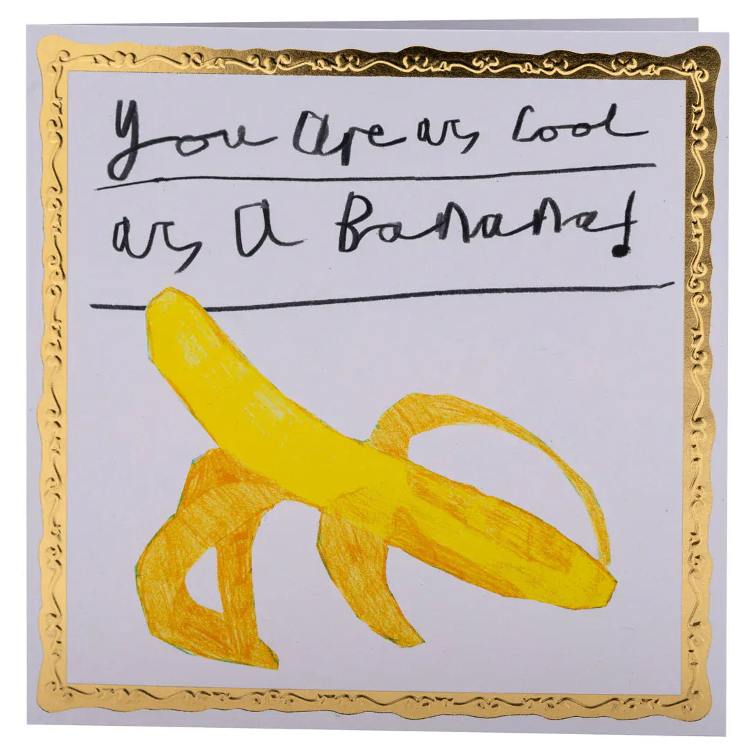 ARTHOUSE UNLIMITED Greetings Cards Cool as a Banana, Greetings Card