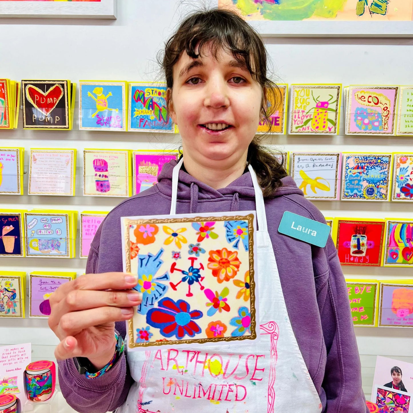 ARTHOUSE UNLIMITED Greetings Cards Flowers Greetings Card