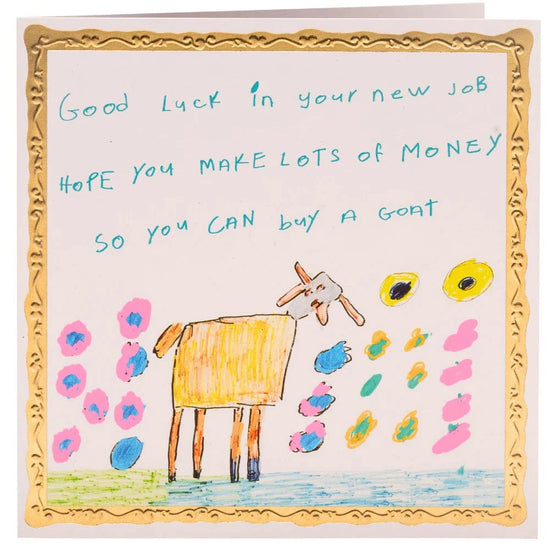 ARTHOUSE UNLIMITED Greetings Cards Good Luck in Your Job, Greetings Card