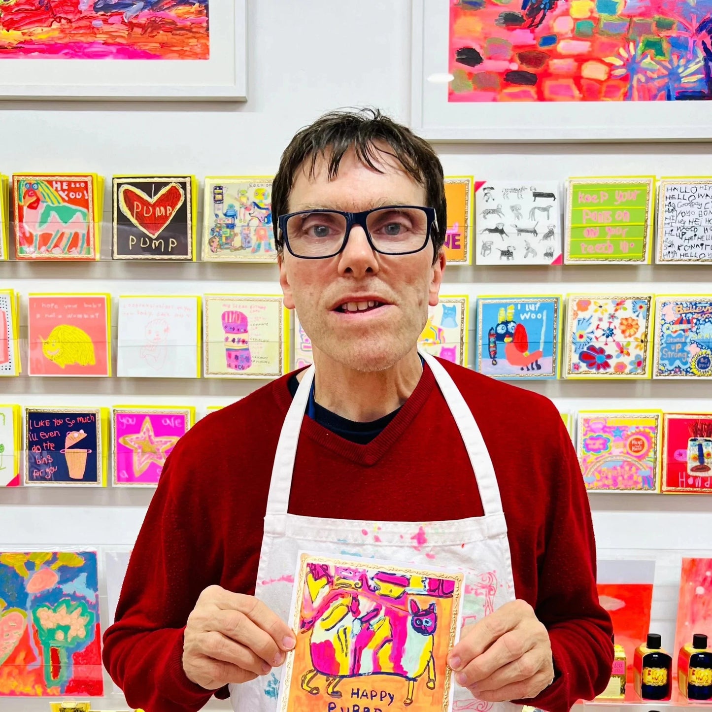 ARTHOUSE UNLIMITED Greetings Cards Happy Purr Day, Greetings Card