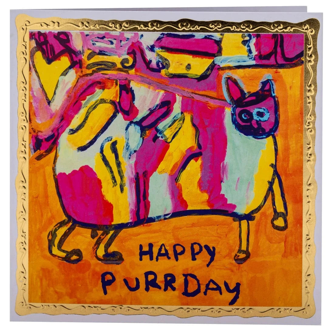 ARTHOUSE UNLIMITED Greetings Cards Happy Purr Day, Greetings Card